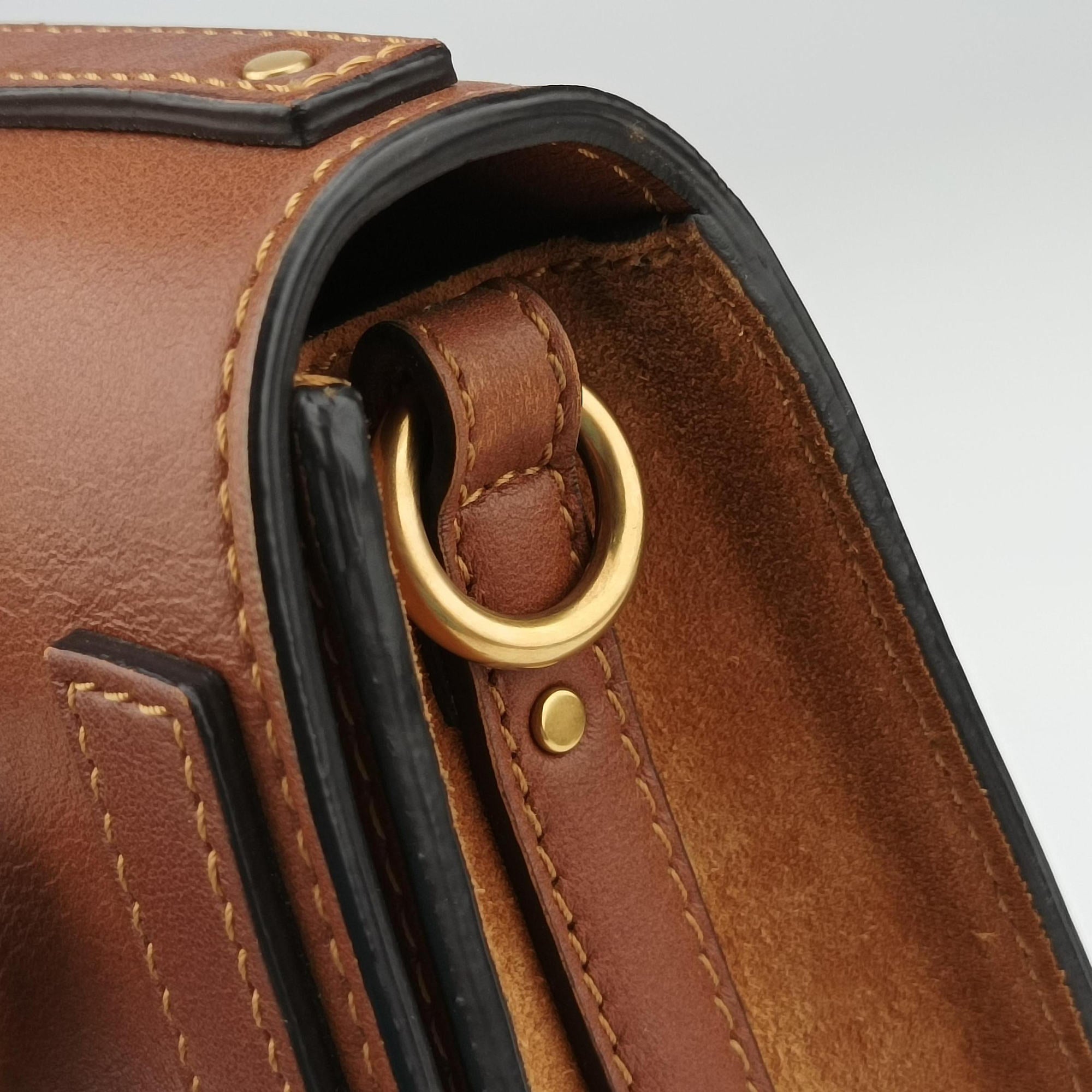 Secondhand Chloe Bracelet Nile Brown Leather  shoulderbag | stylenewstar