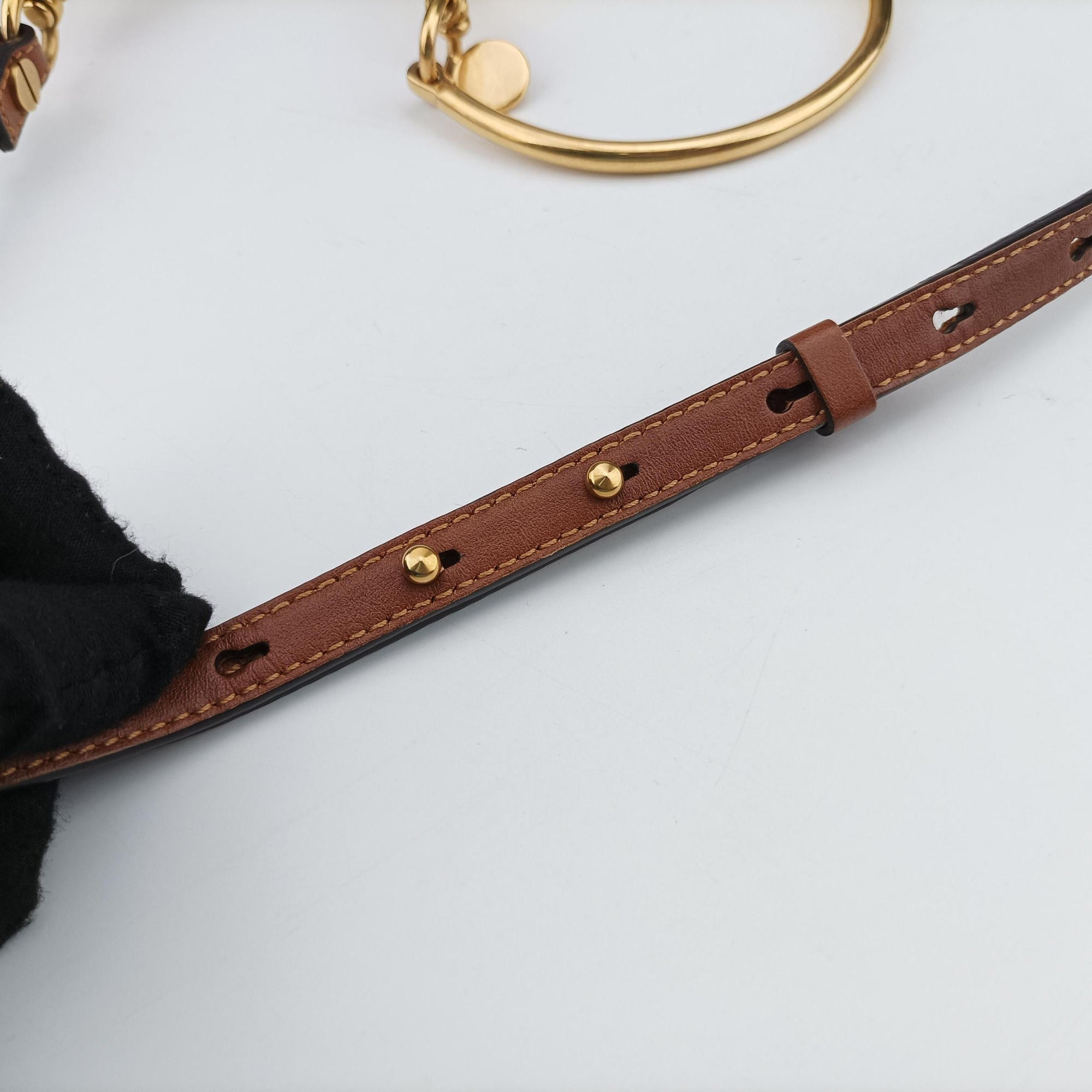 Secondhand Chloe Bracelet Nile Brown Leather  shoulderbag | stylenewstar