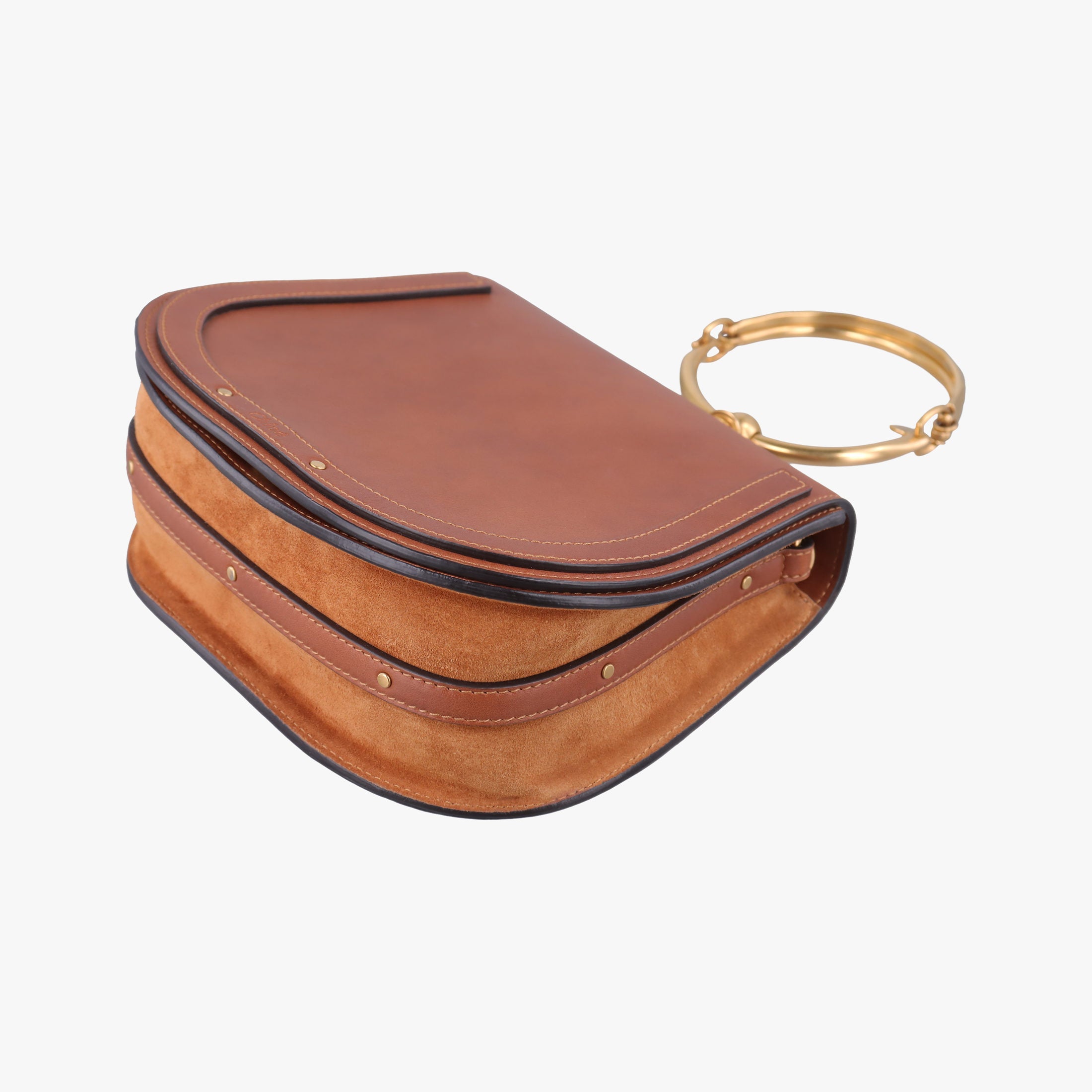 Secondhand Chloe Bracelet Nile Brown Leather  shoulderbag | stylenewstar