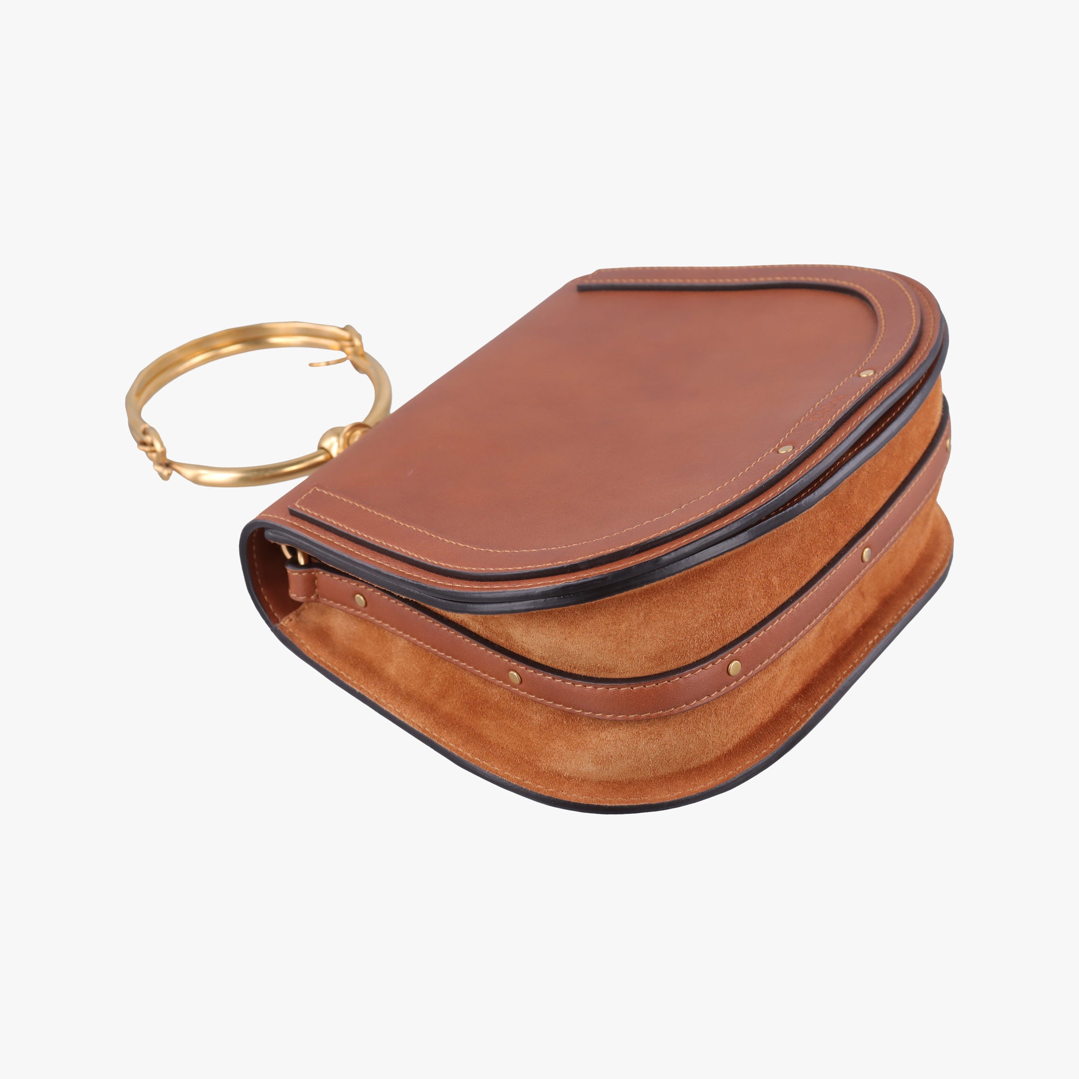Secondhand Chloe Bracelet Nile Brown Leather  shoulderbag | stylenewstar