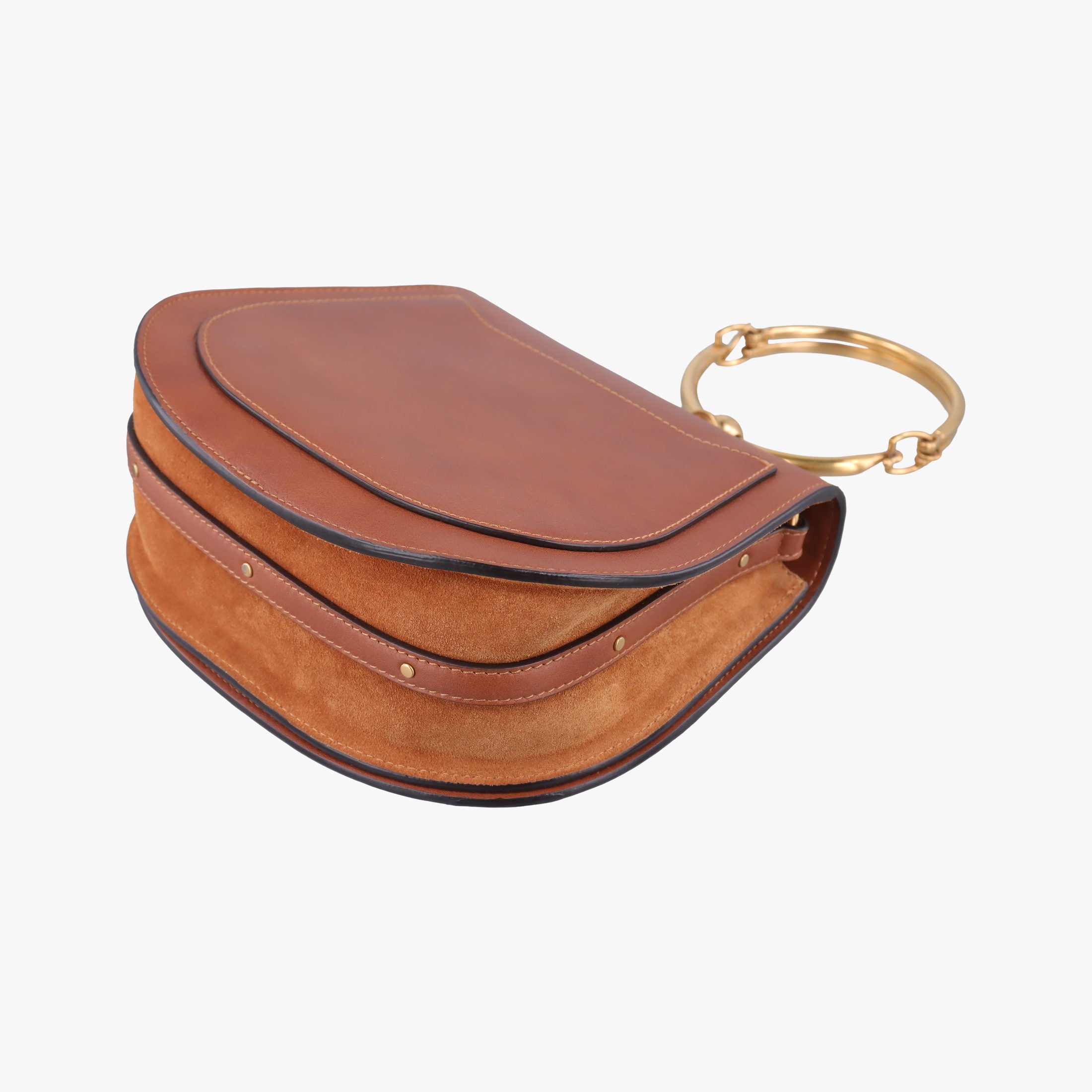 Secondhand Chloe Bracelet Nile Brown Leather  shoulderbag | stylenewstar