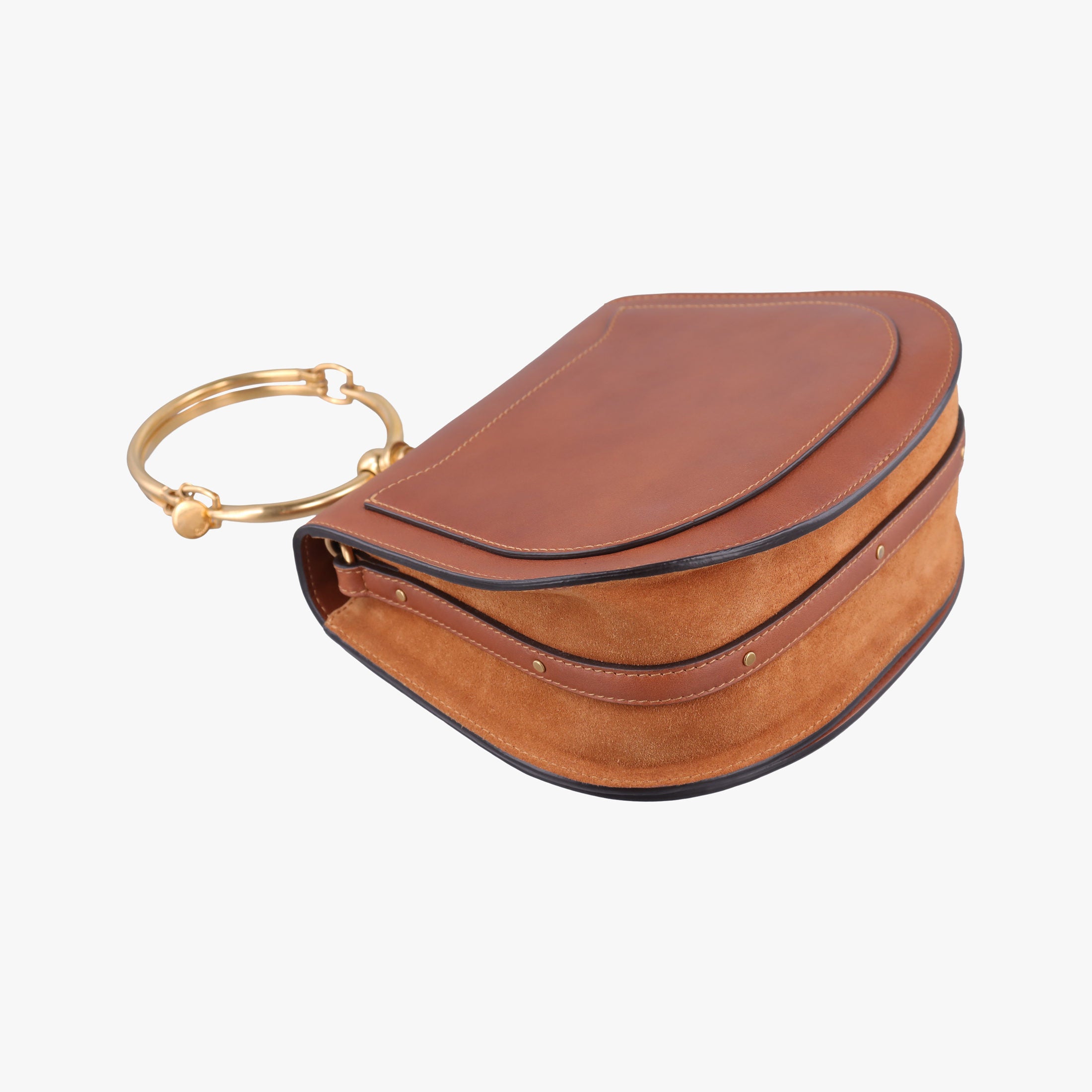 Secondhand Chloe Bracelet Nile Brown Leather  shoulderbag | stylenewstar