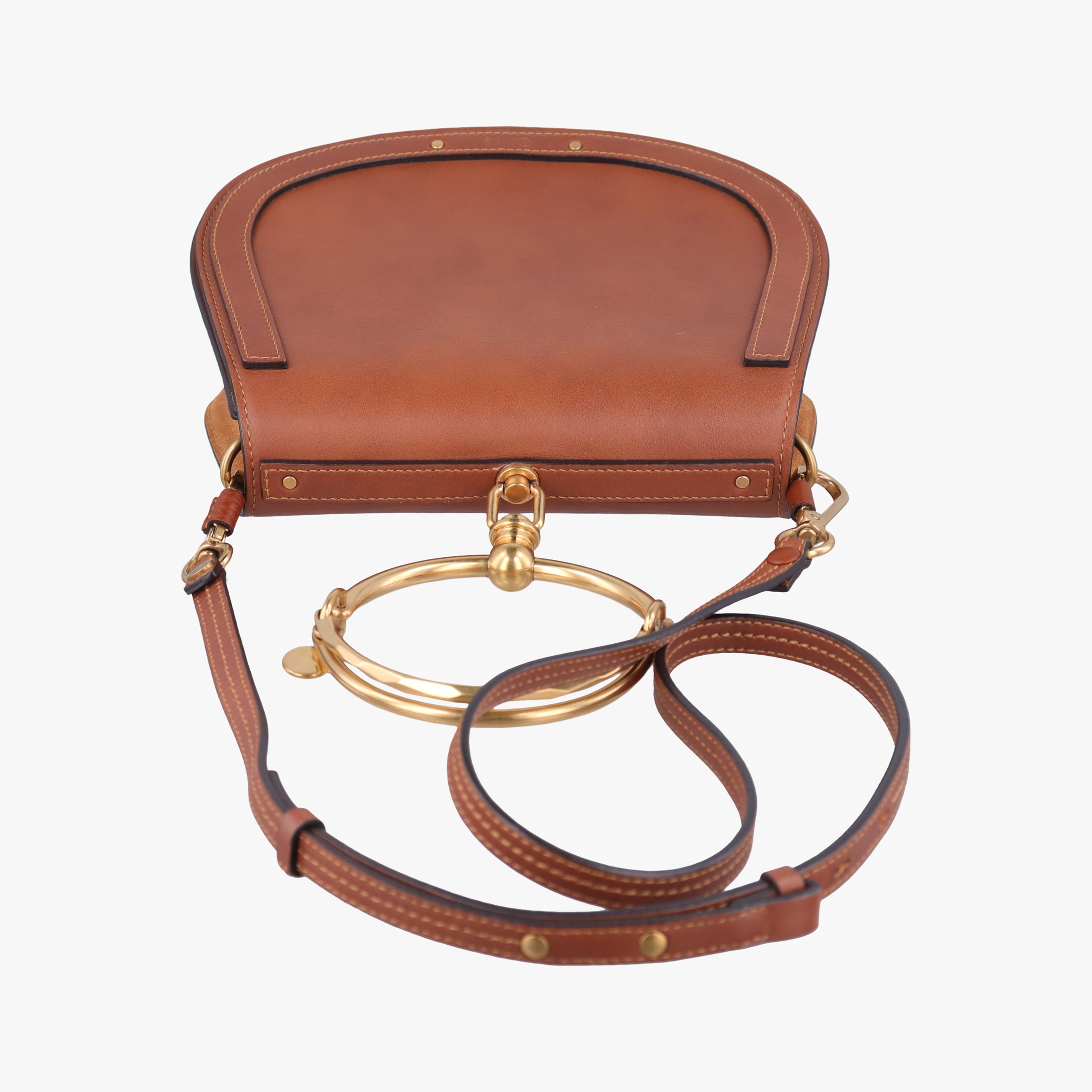 Secondhand Chloe Bracelet Nile Brown Leather  shoulderbag | stylenewstar