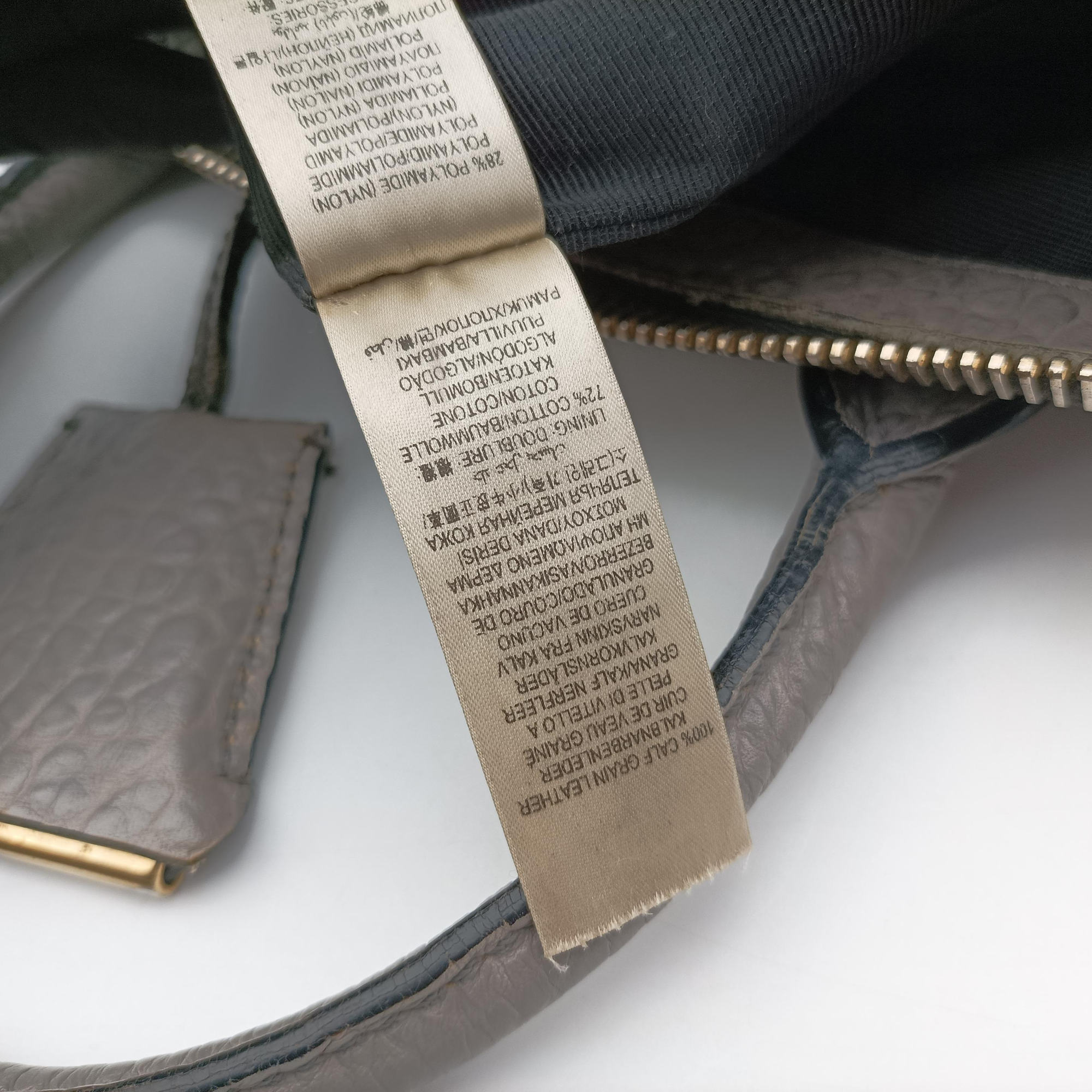 Vintage Burberry Clifton Grey Leather  shoulderbag | stylenewstar