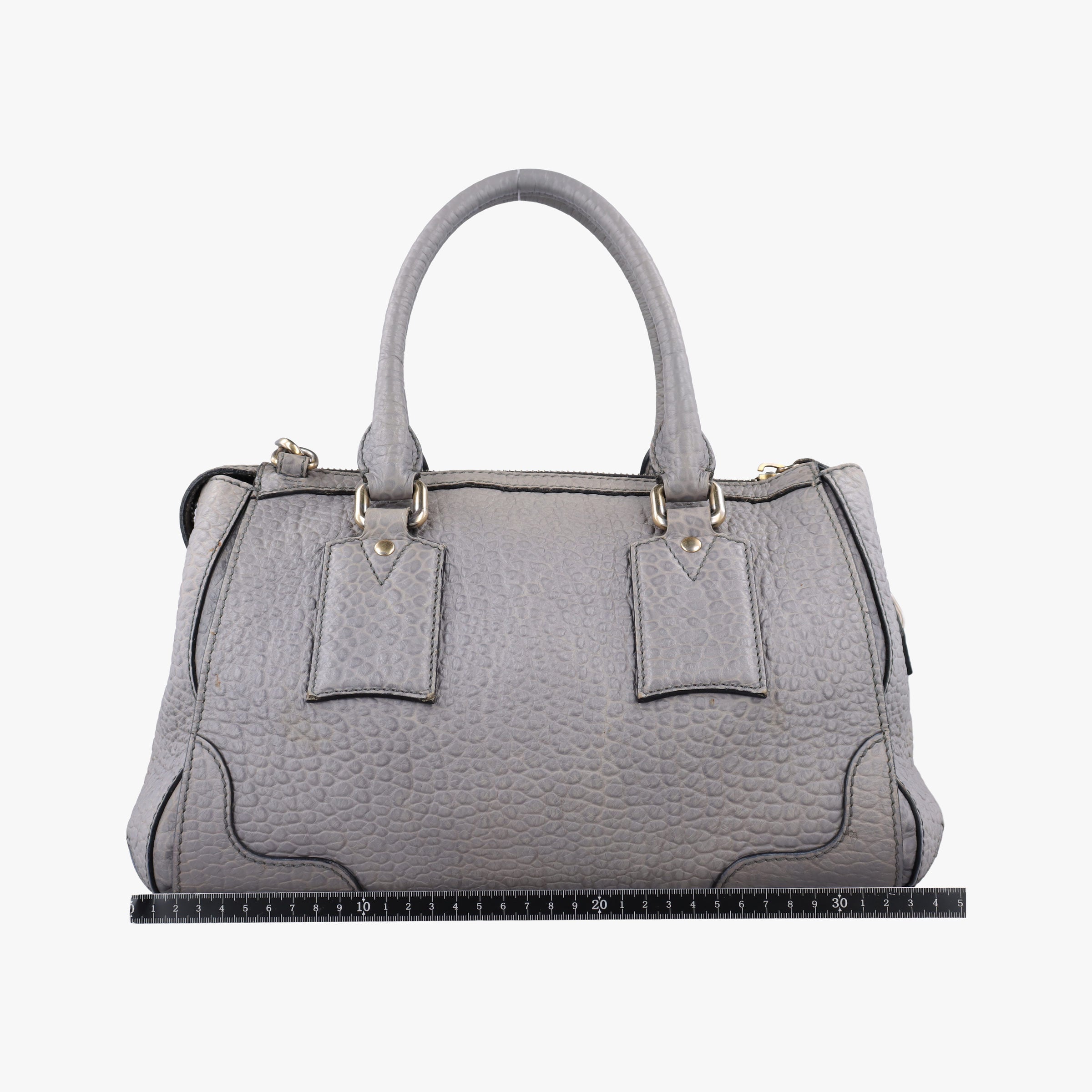 Vintage Burberry Clifton Grey Leather  shoulderbag | stylenewstar
