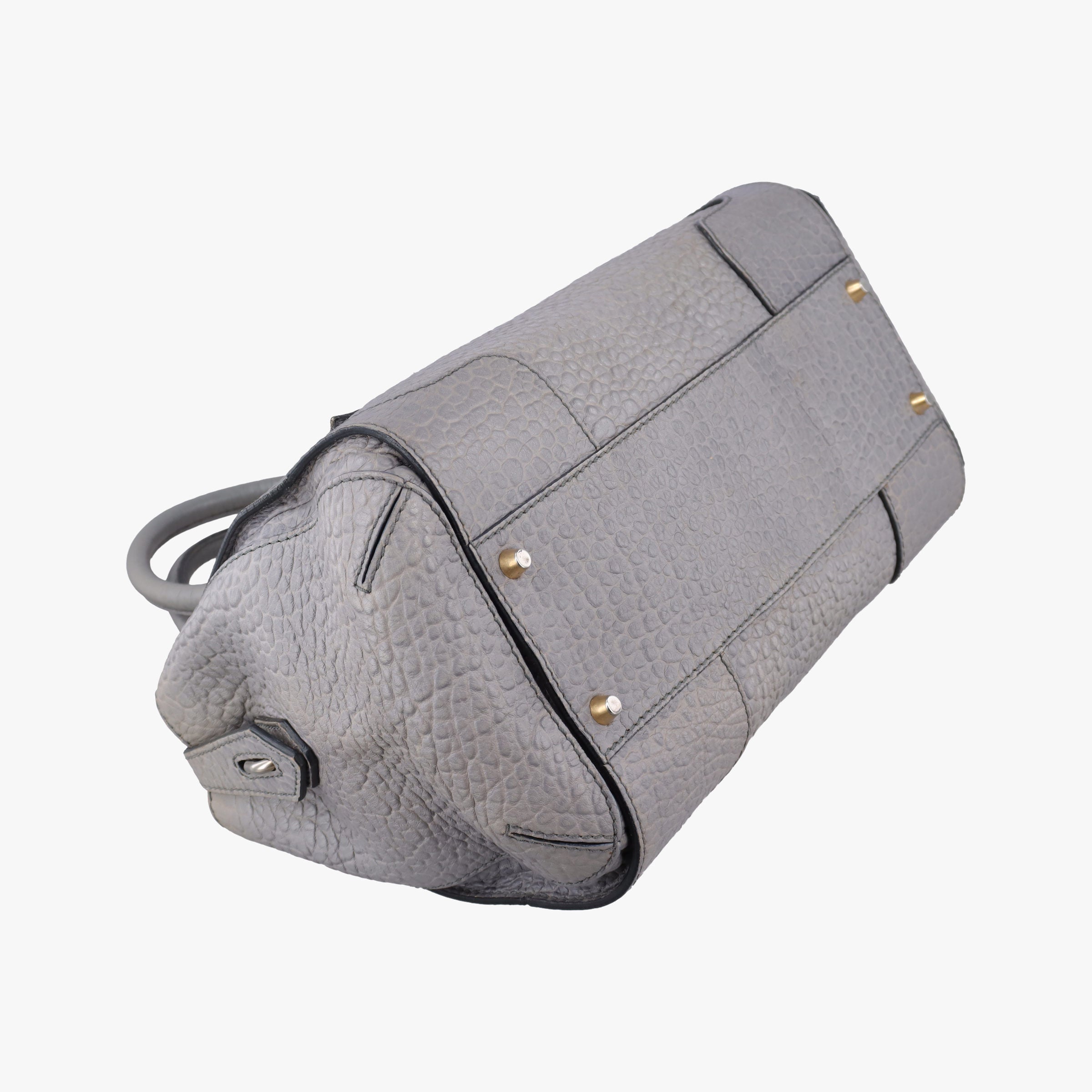 Vintage Burberry Clifton Grey Leather  shoulderbag | stylenewstar