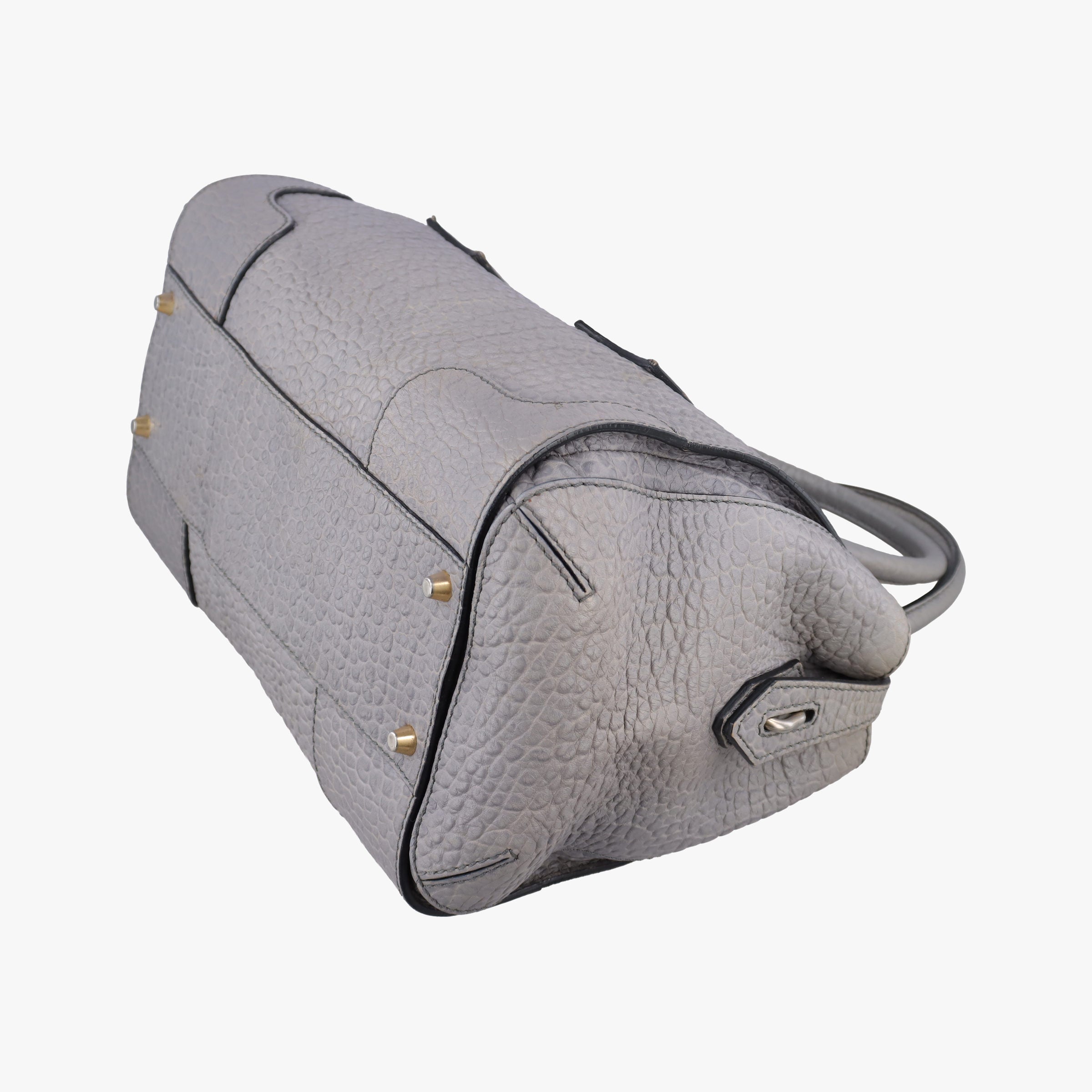 Vintage Burberry Clifton Grey Leather  shoulderbag | stylenewstar