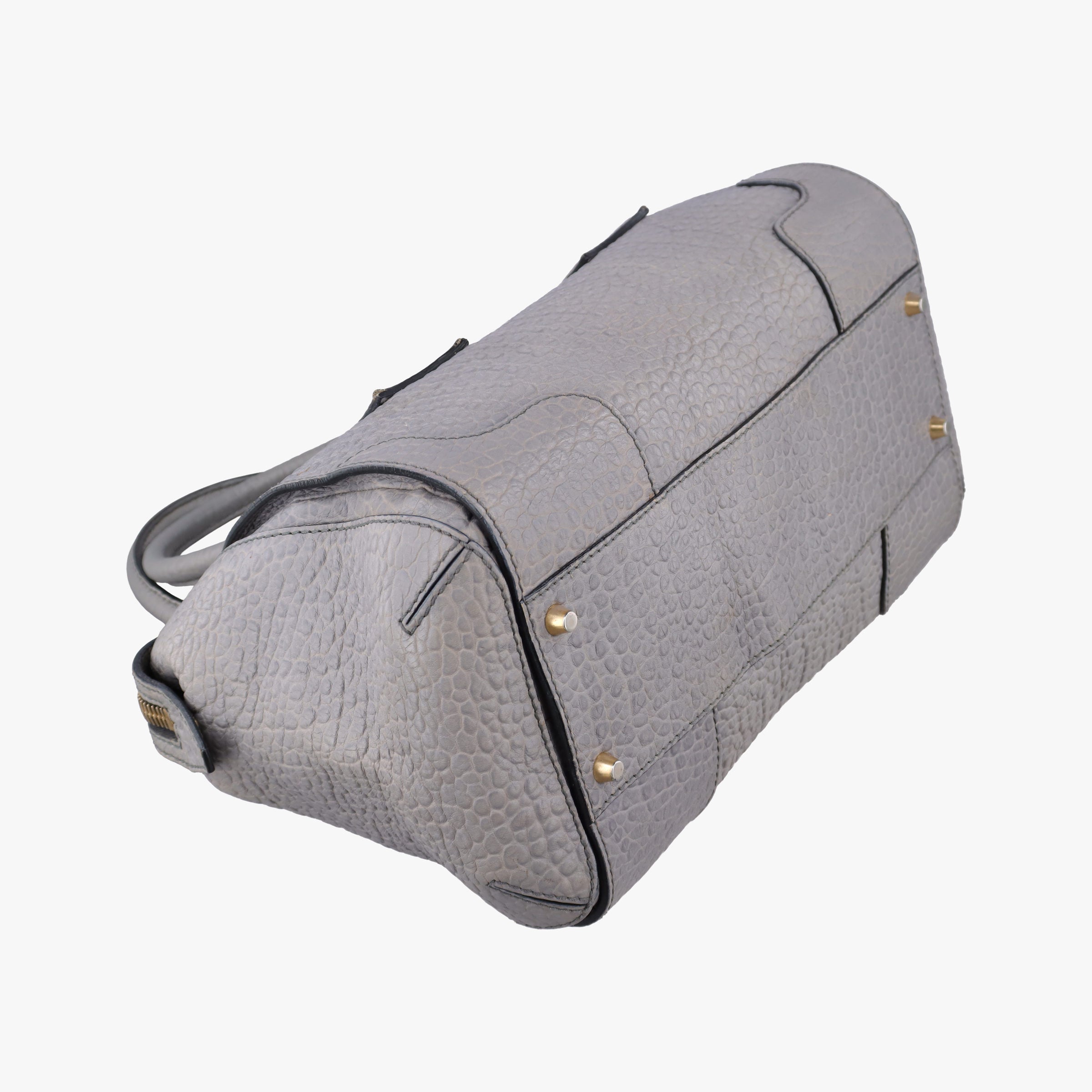 Vintage Burberry Clifton Grey Leather  shoulderbag | stylenewstar