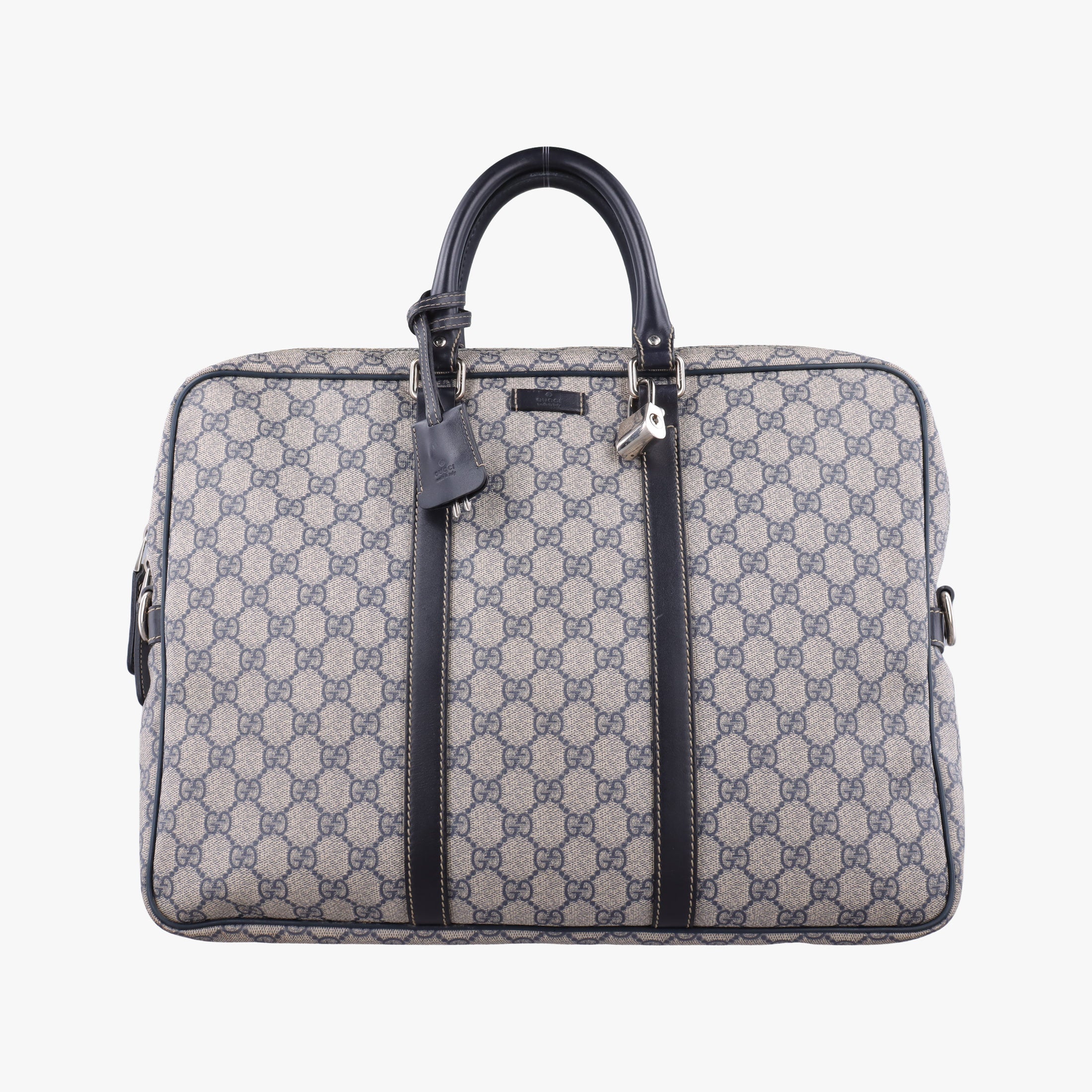 Vintage Gucci Diamante Beige×Black PVC coated canvas 208463 handbag | stylenewstar