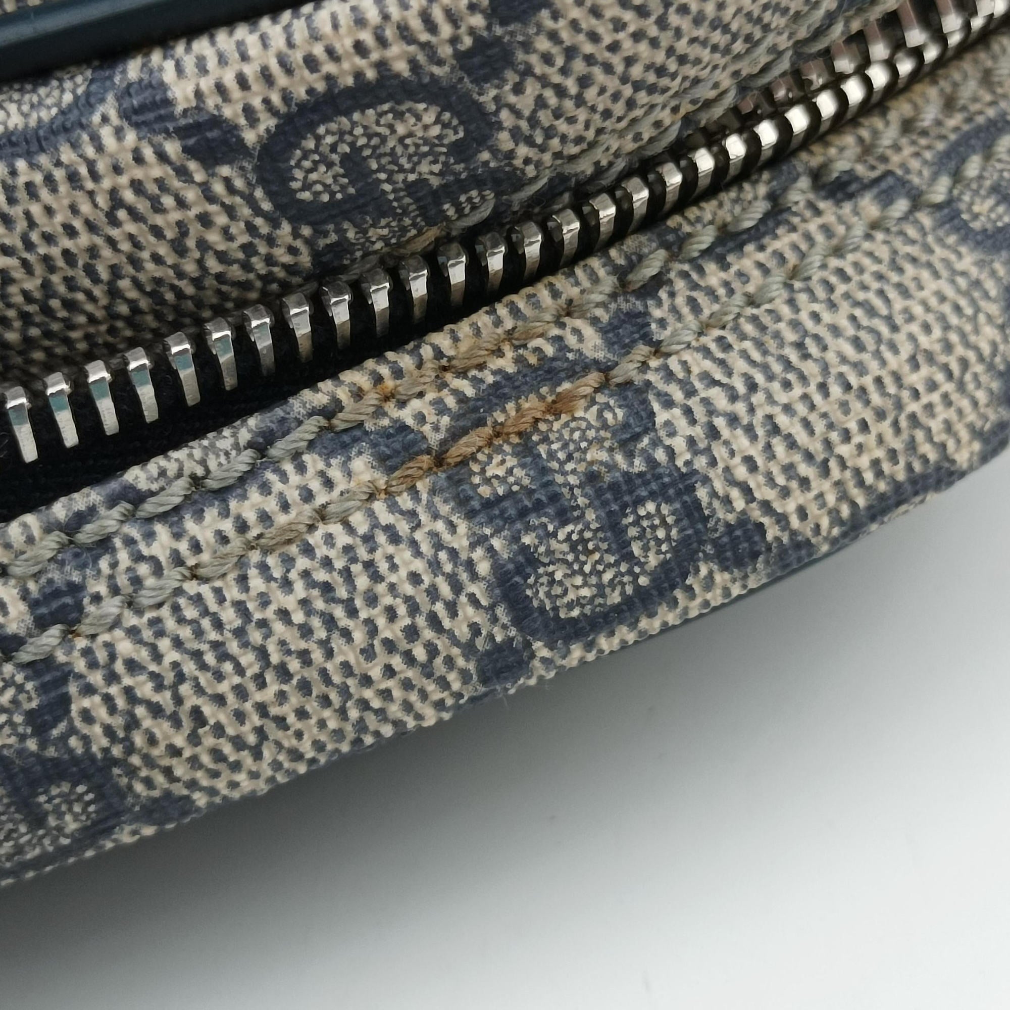 Vintage Gucci Diamante Beige×Black PVC coated canvas 208463 handbag | stylenewstar