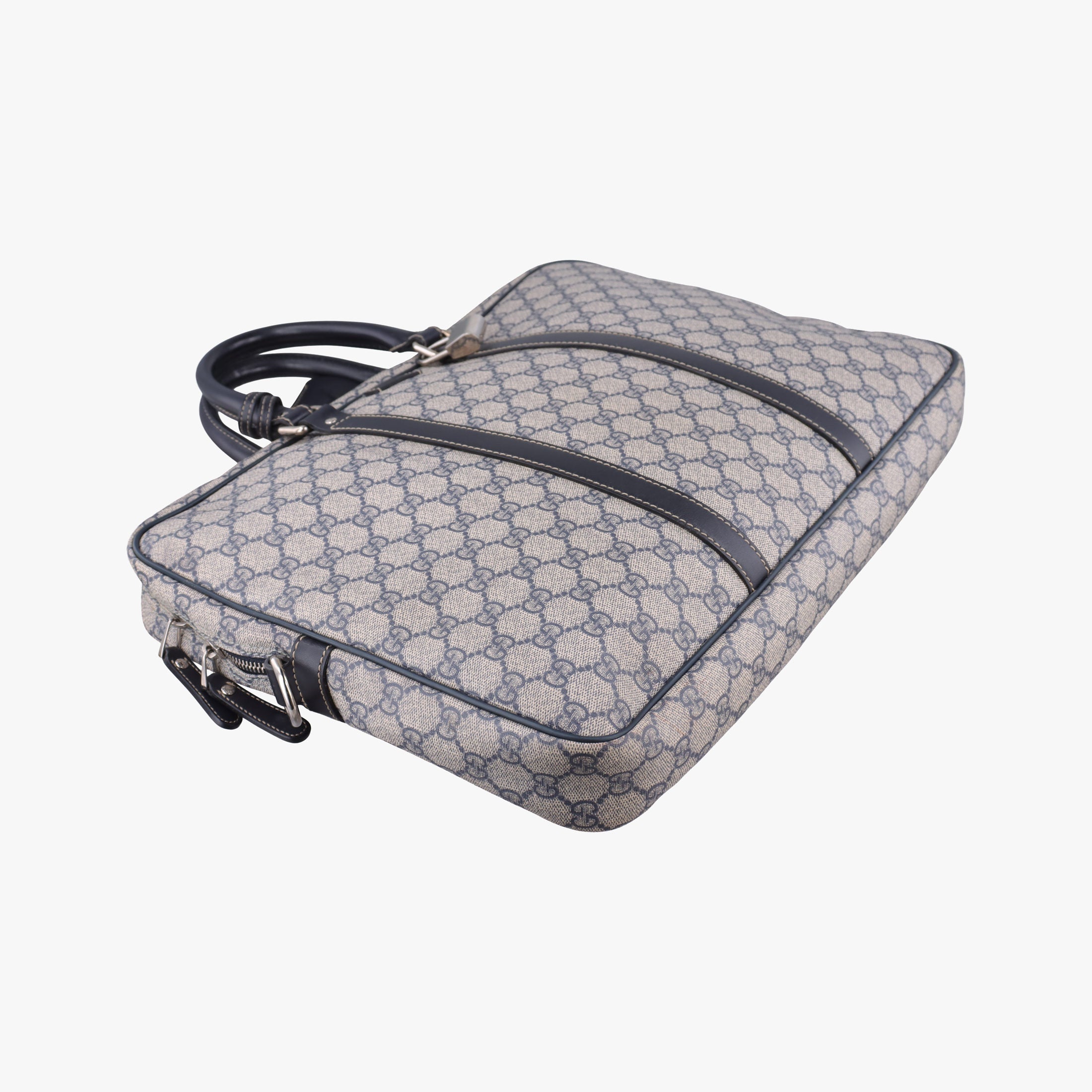 Vintage Gucci Diamante Beige×Black PVC coated canvas 208463 handbag | stylenewstar