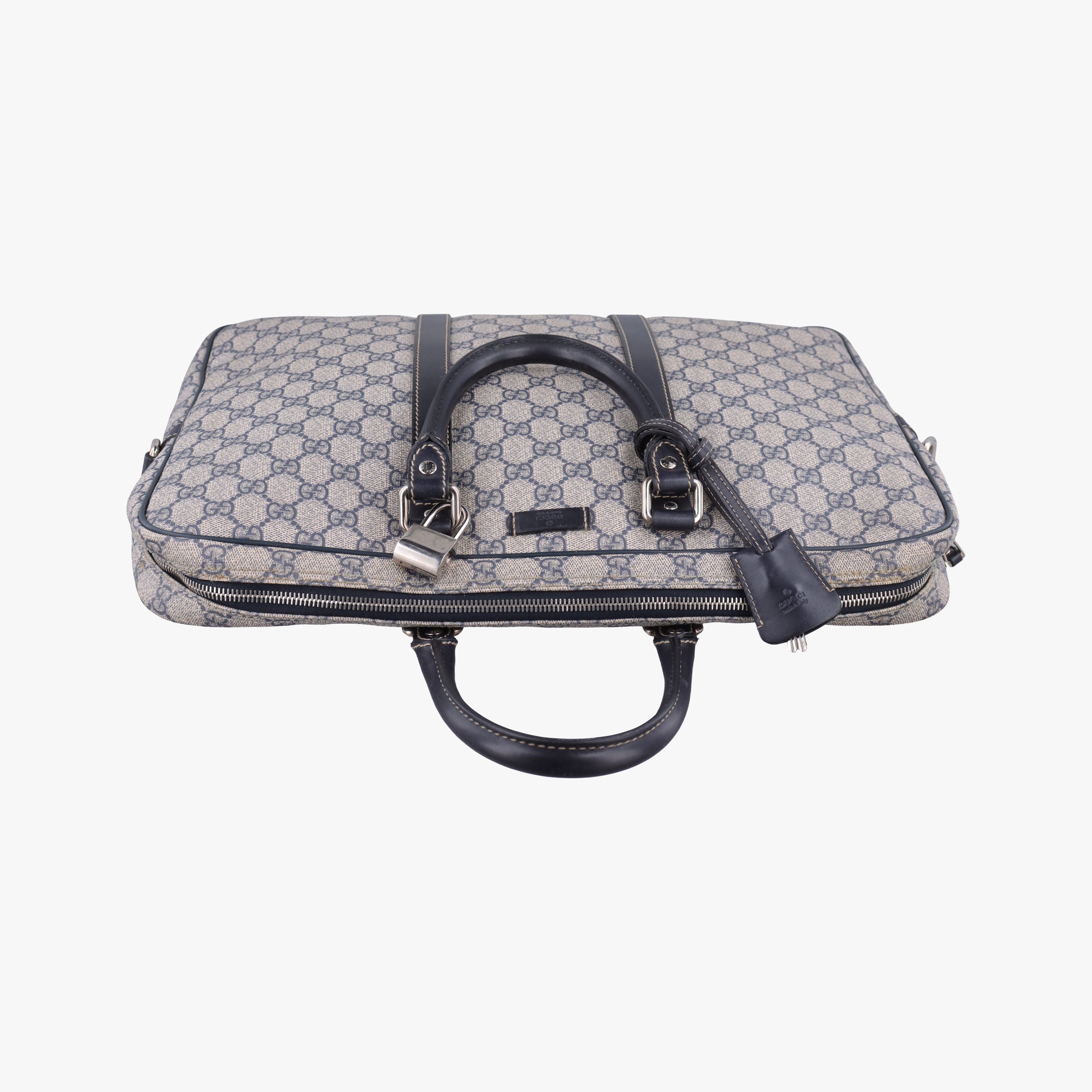 Vintage Gucci Diamante Beige×Black PVC coated canvas 208463 handbag | stylenewstar