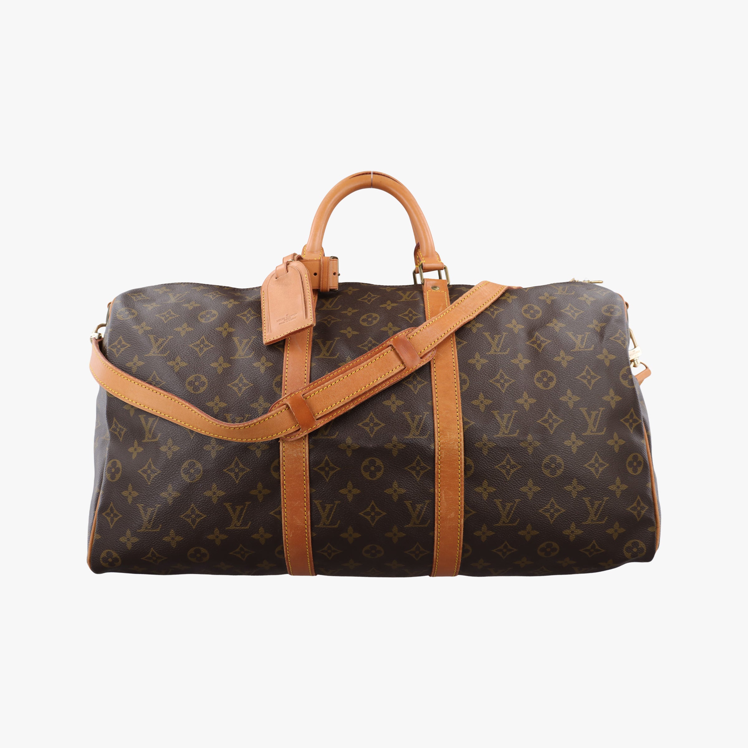 Pre-owned Louis Vuitton keepall 50 Brown Monogram canvas M41416 shoulderbag | stylenewstar