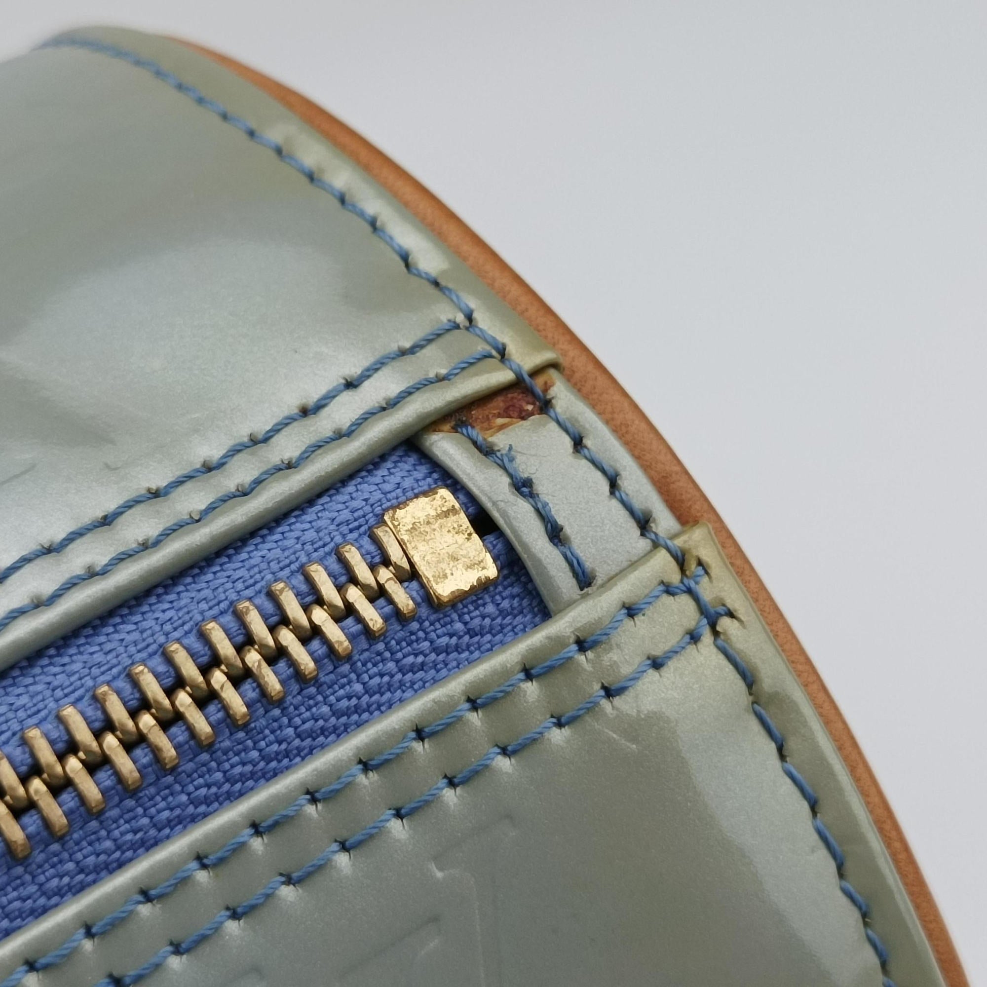 Pre-owned Louis Vuitton Bedford Blue Vernis M91233 handbag | stylenewstar