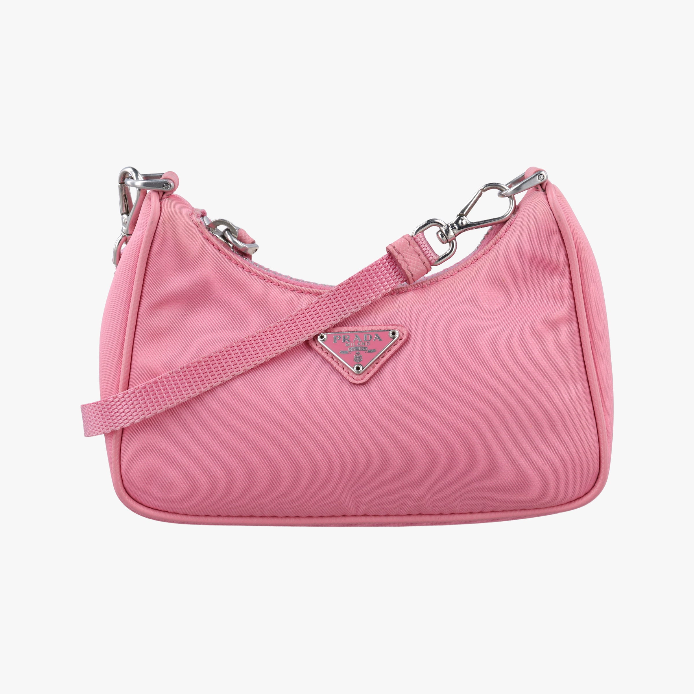 Pre-owned Prada Re-Edition 2005 Nylon Mini Pink nylon 1TT122 shoulderbag | stylenewstar