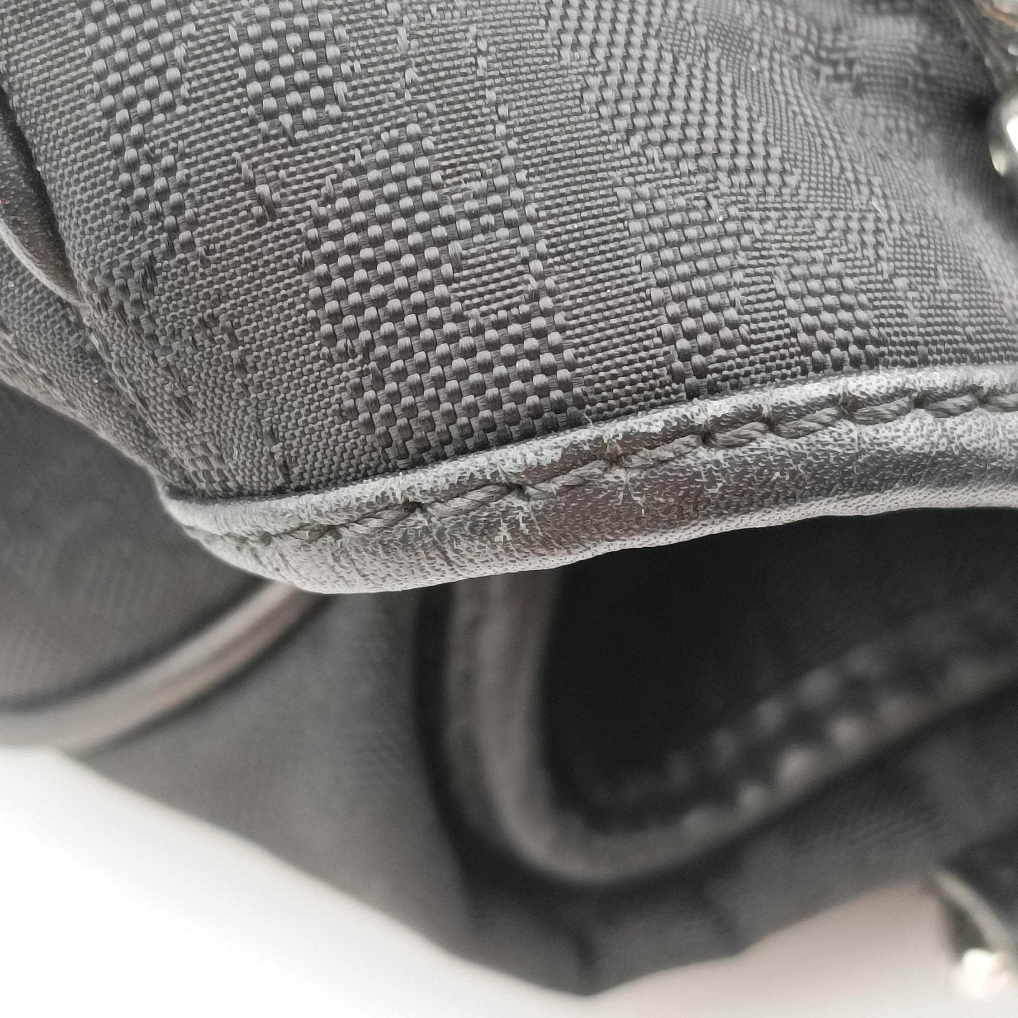 Pre-owned Christian Dior Lovely Black Diorissimo Canvas × Leather  handbag | stylenewstar