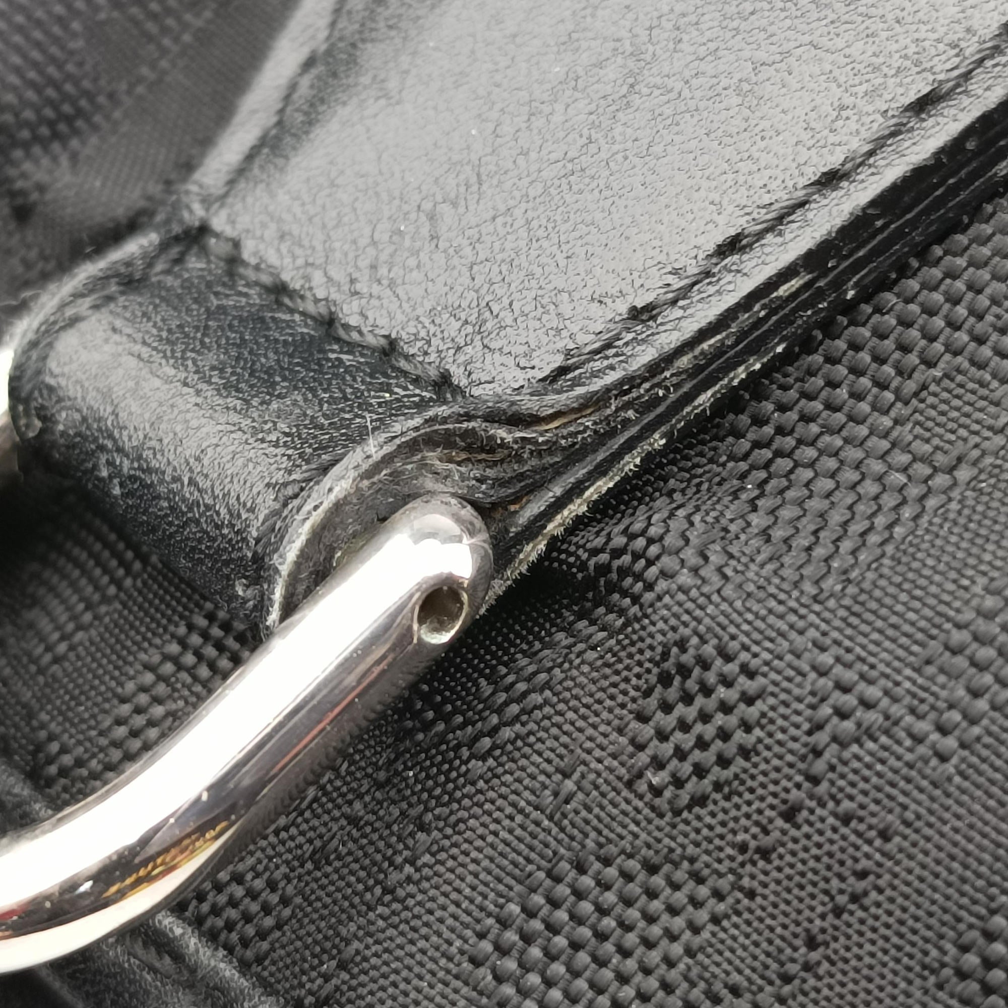 Pre-owned Christian Dior Lovely Black Diorissimo Canvas × Leather  handbag | stylenewstar