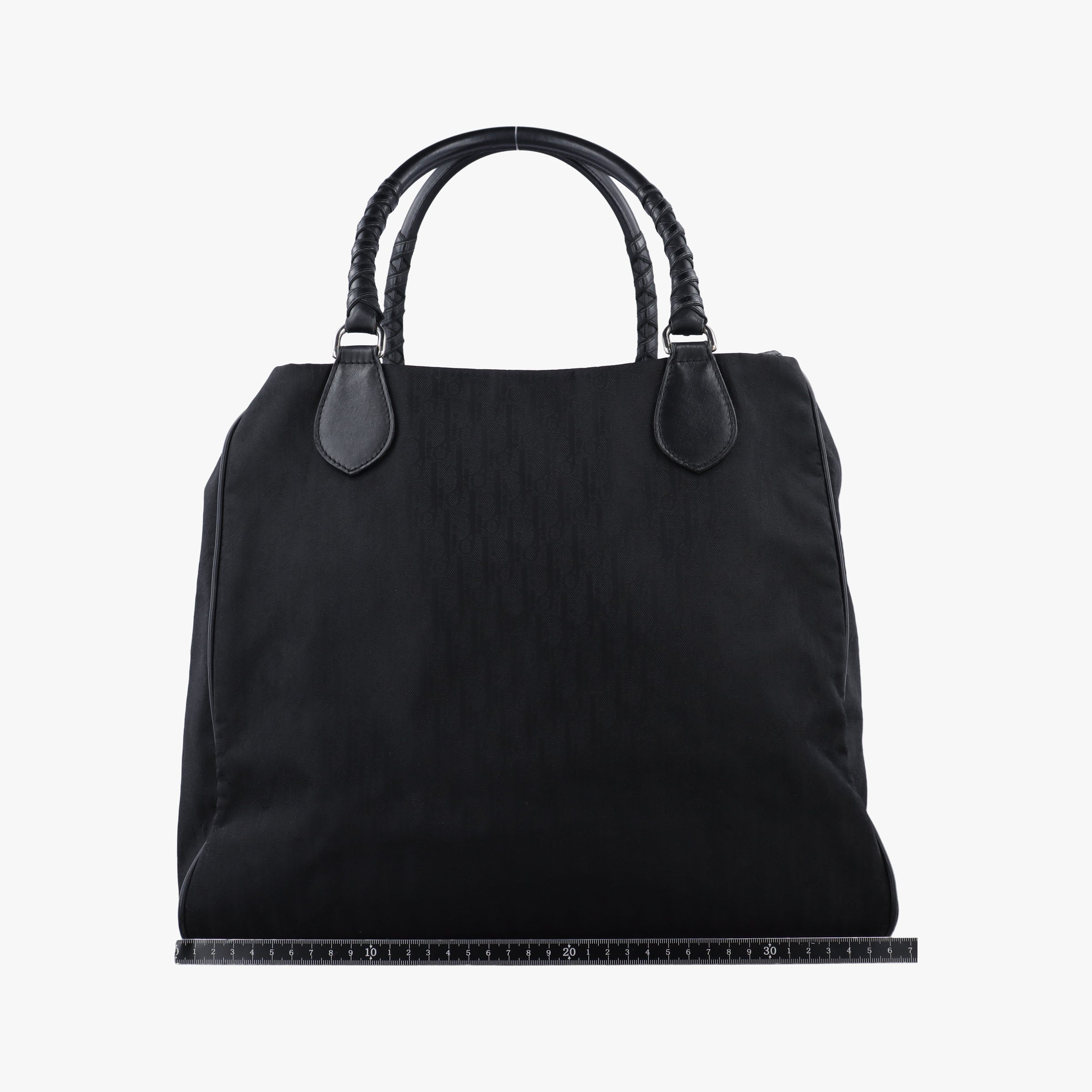 Pre-owned Christian Dior Lovely Black Diorissimo Canvas × Leather  handbag | stylenewstar
