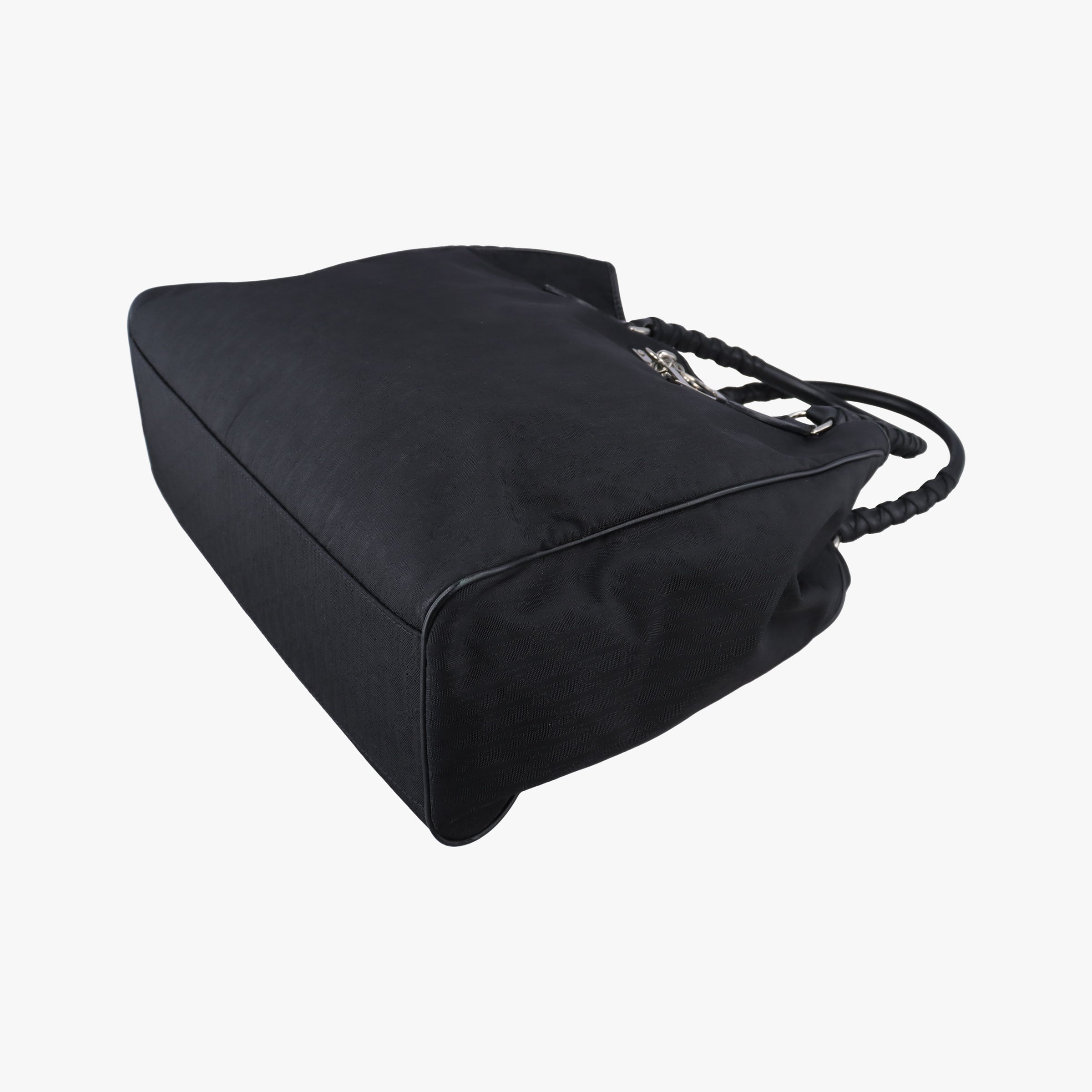Pre-owned Christian Dior Lovely Black Diorissimo Canvas × Leather  handbag | stylenewstar
