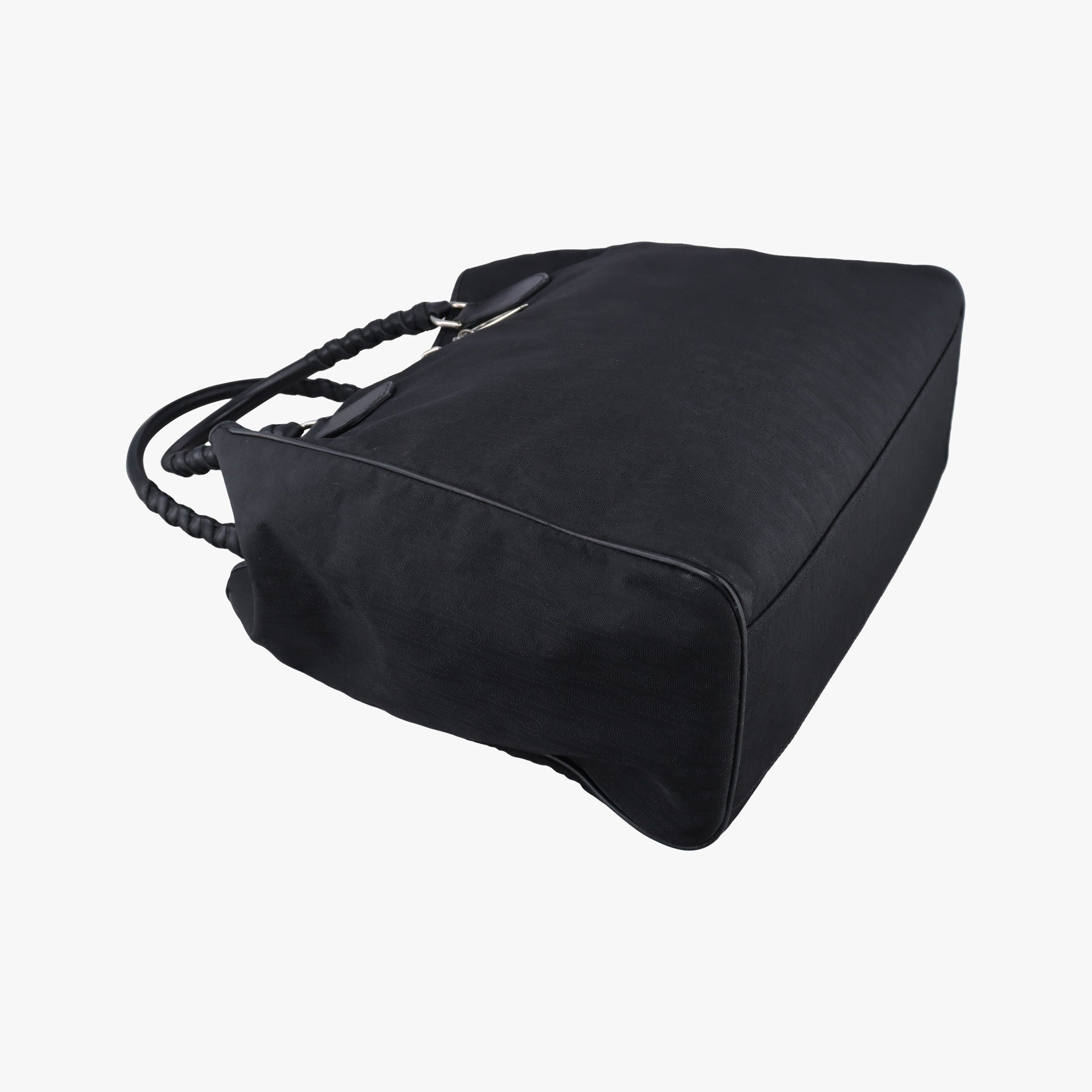 Pre-owned Christian Dior Lovely Black Diorissimo Canvas × Leather  handbag | stylenewstar