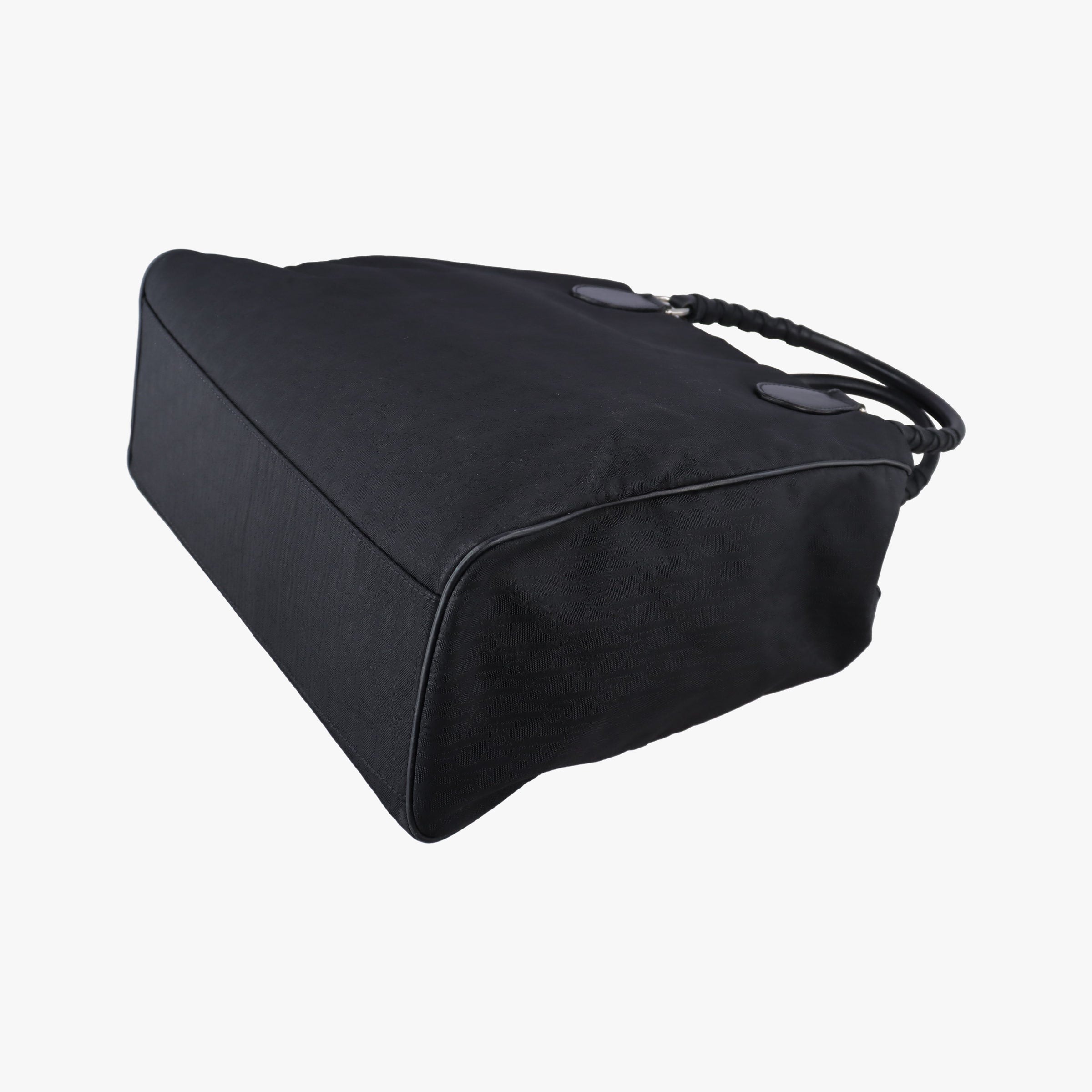 Pre-owned Christian Dior Lovely Black Diorissimo Canvas × Leather  handbag | stylenewstar