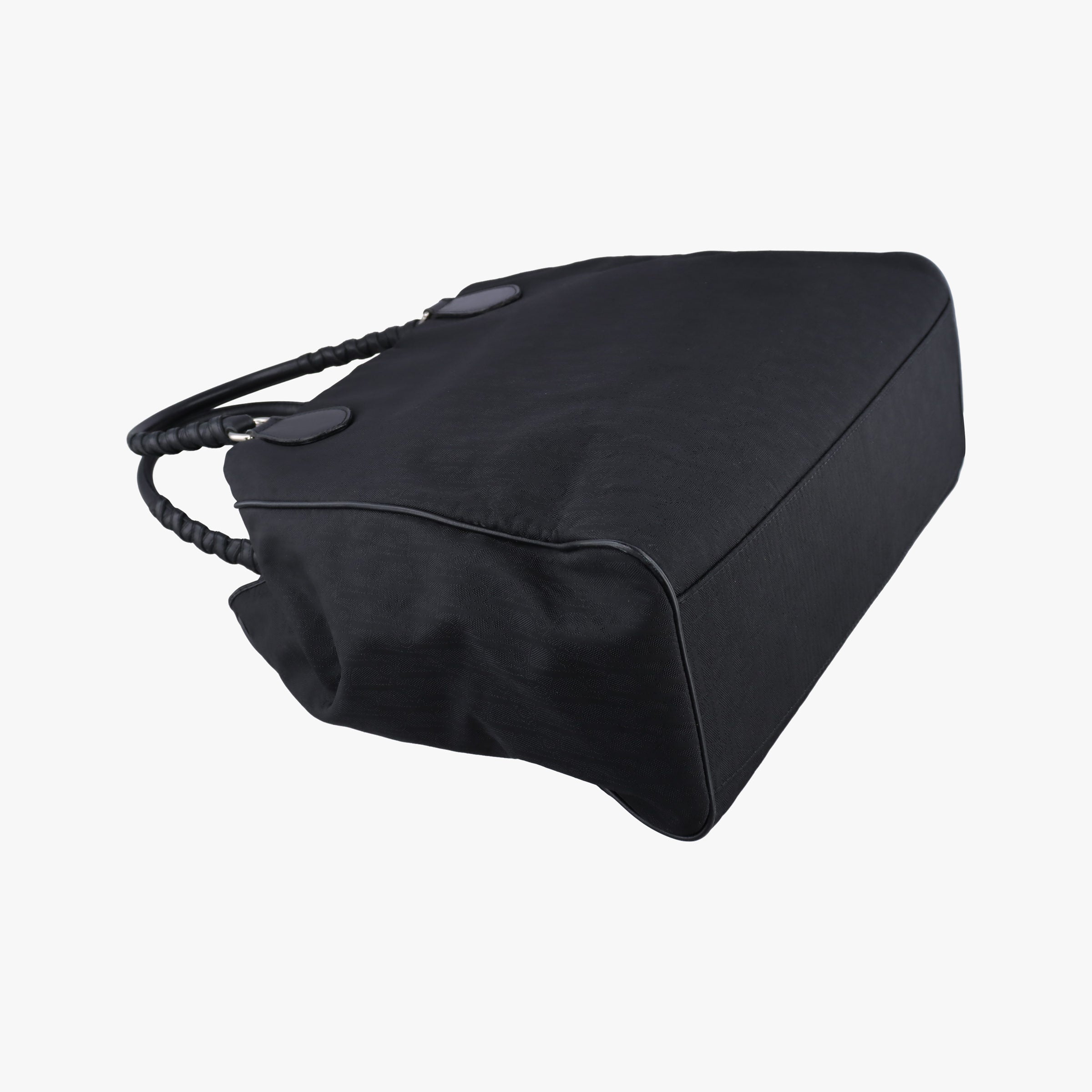 Pre-owned Christian Dior Lovely Black Diorissimo Canvas × Leather  handbag | stylenewstar