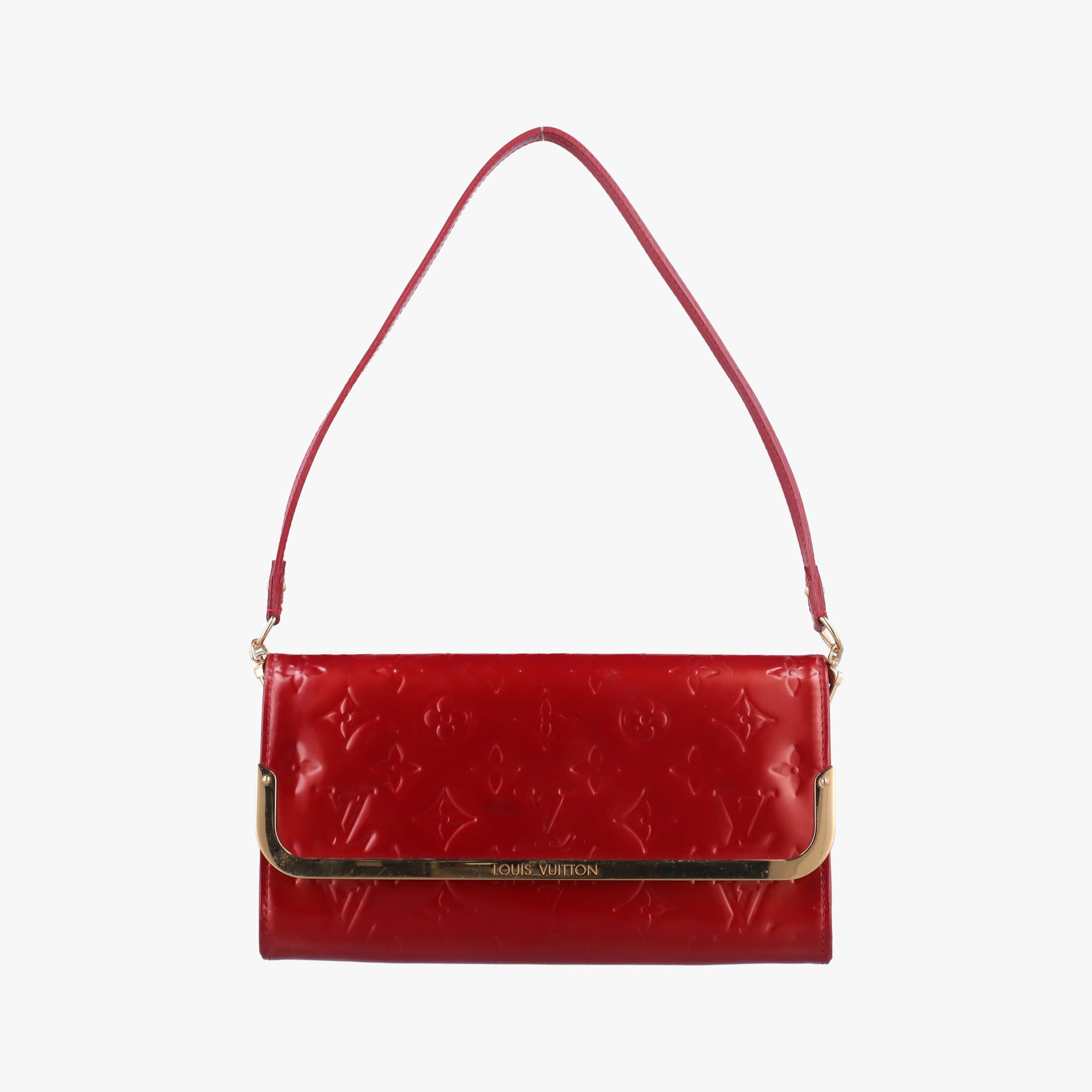 Pre-owned Louis Vuitton Rossmore MM Red Vernis M91550 handbag | stylenewstar