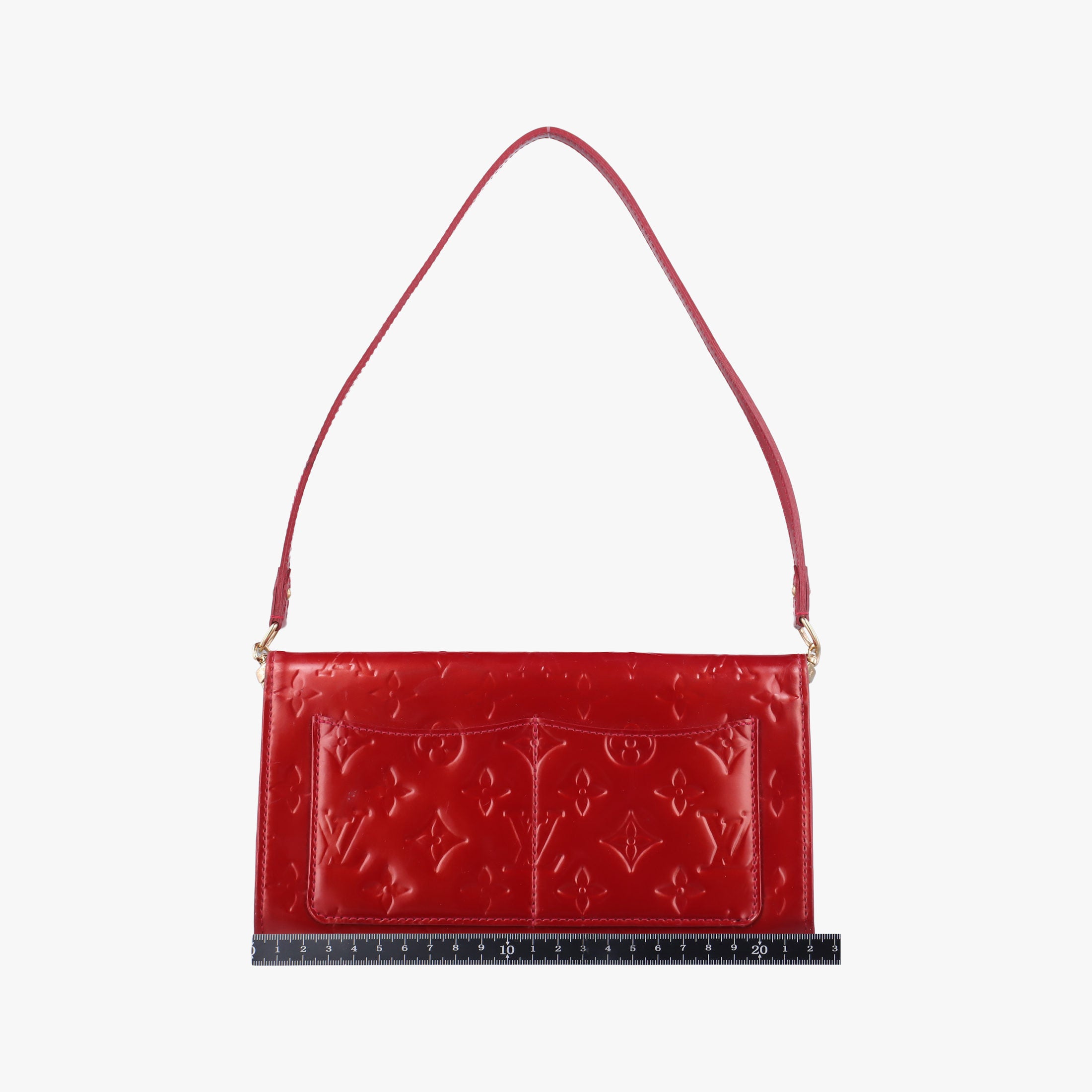 Pre-owned Louis Vuitton Rossmore MM Red Vernis M91550 handbag | stylenewstar