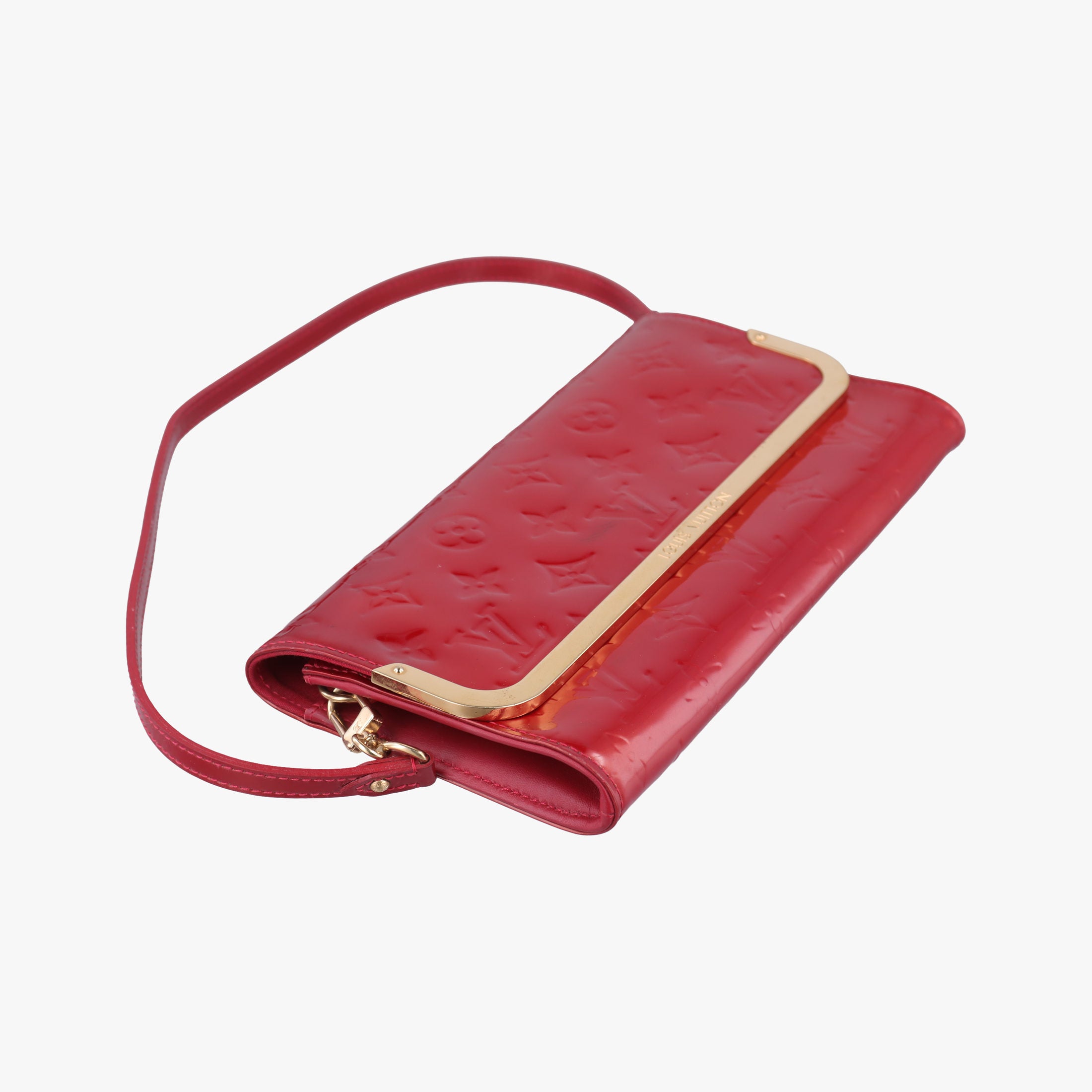 Pre-owned Louis Vuitton Rossmore MM Red Vernis M91550 handbag | stylenewstar
