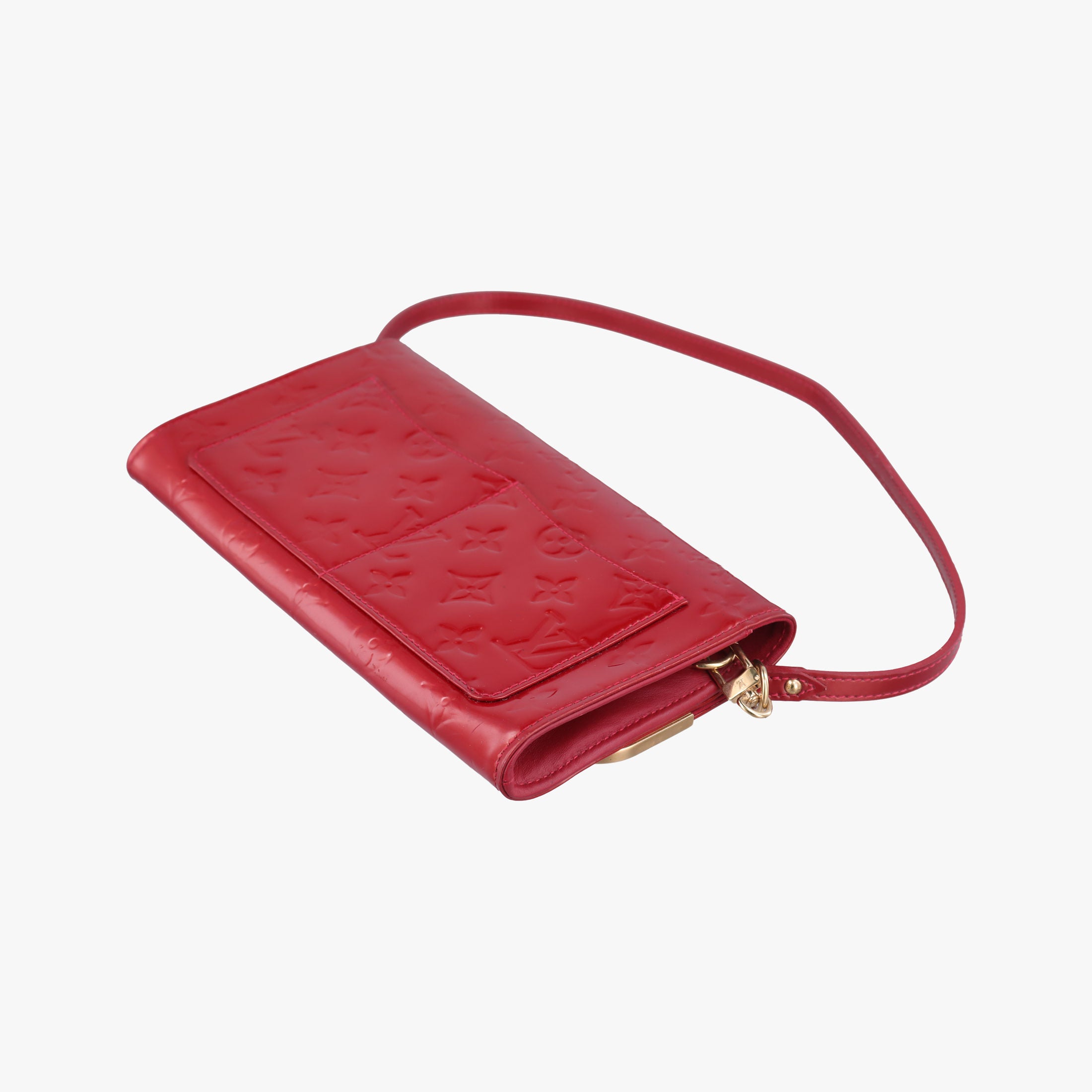 Pre-owned Louis Vuitton Rossmore MM Red Vernis M91550 handbag | stylenewstar