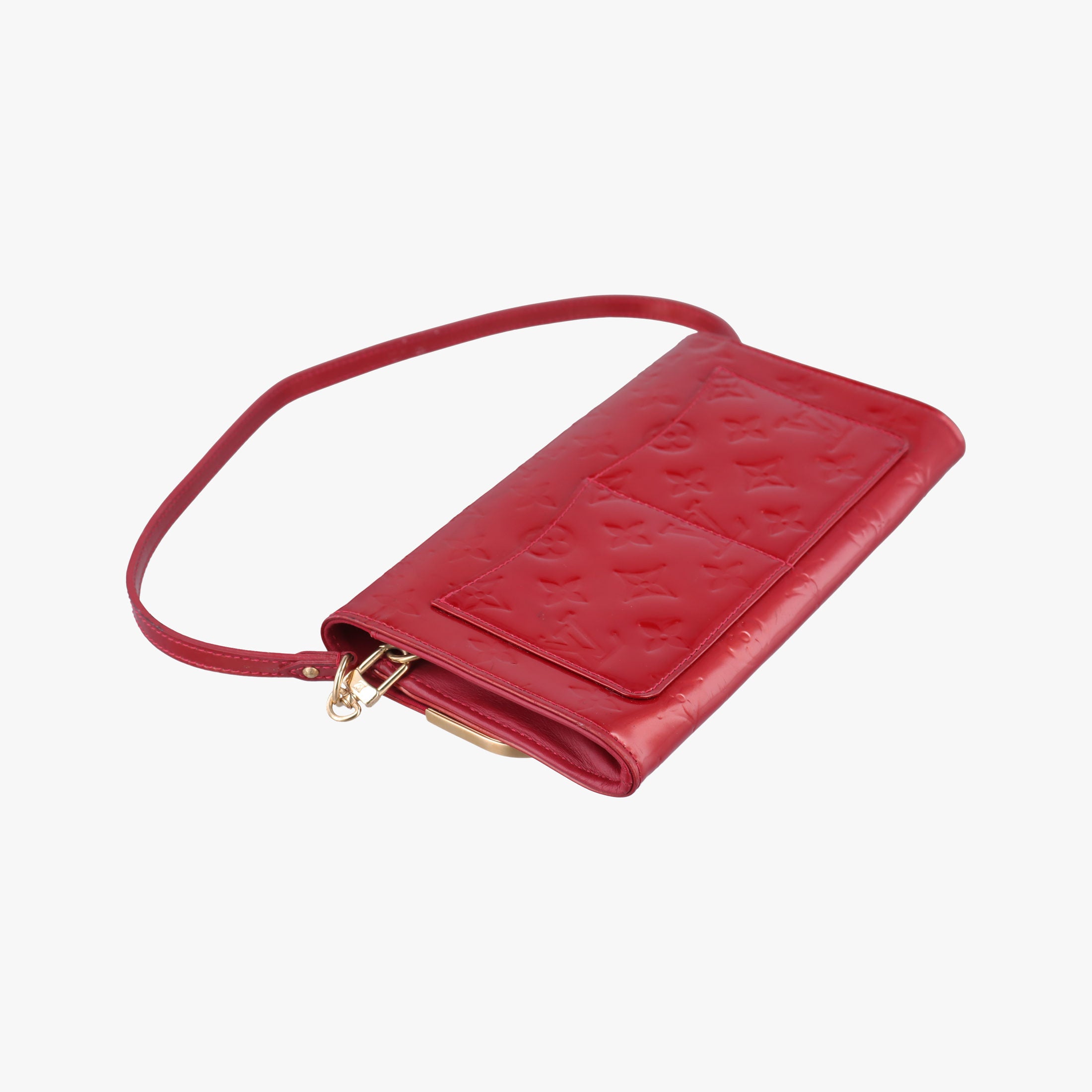 Pre-owned Louis Vuitton Rossmore MM Red Vernis M91550 handbag | stylenewstar