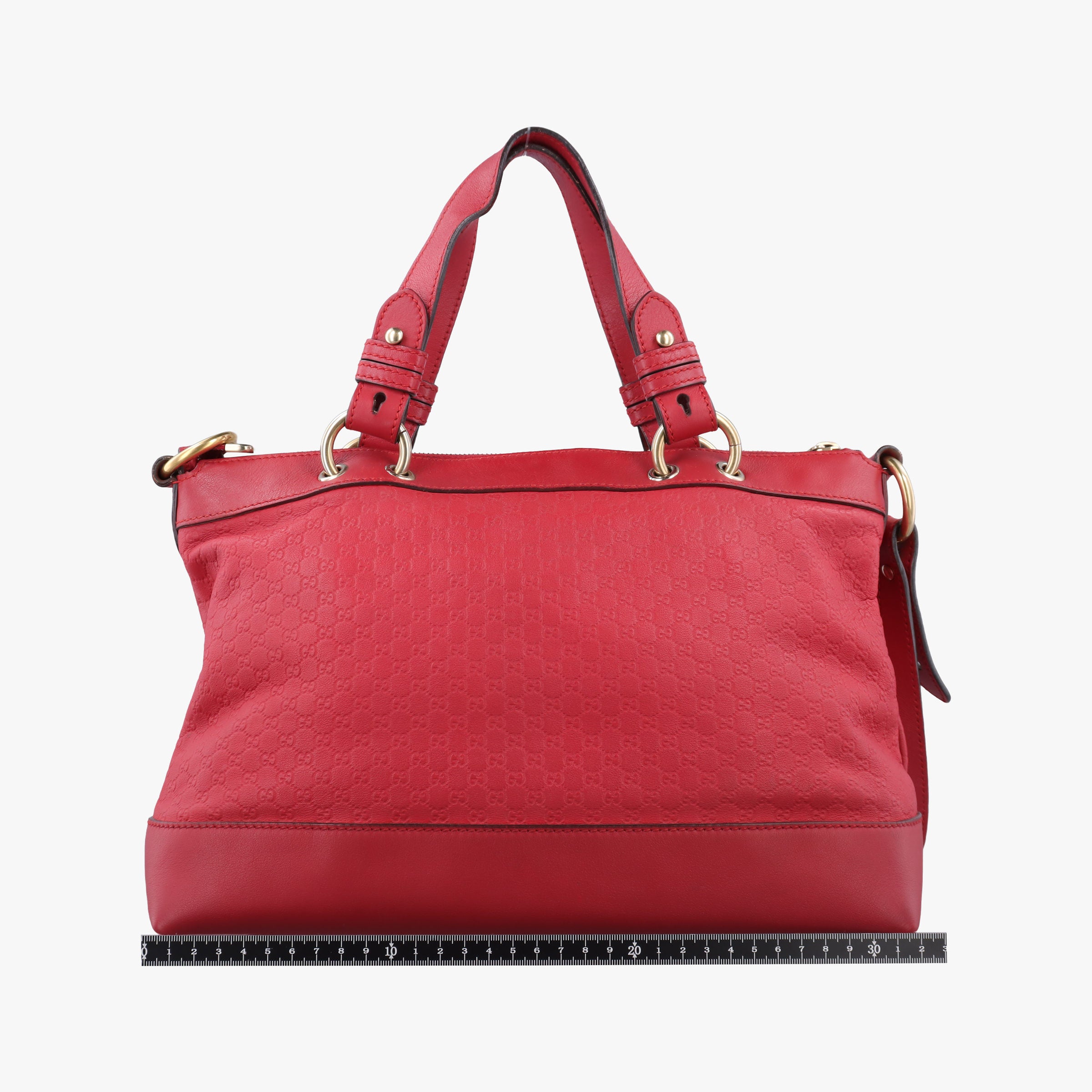 Pre-owned Gucci Valentine heart charm Red Leather 309122 shoulderbag | stylenewstar
