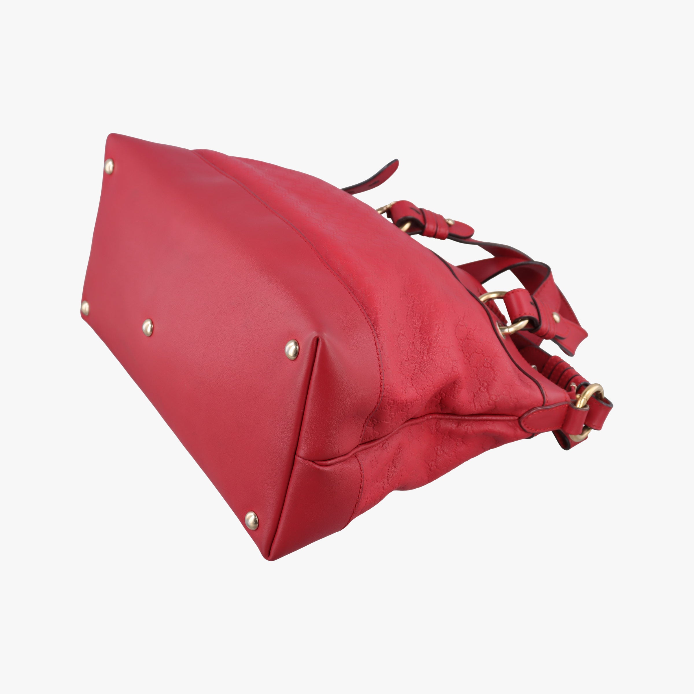 Pre-owned Gucci Valentine heart charm Red Leather 309122 shoulderbag | stylenewstar