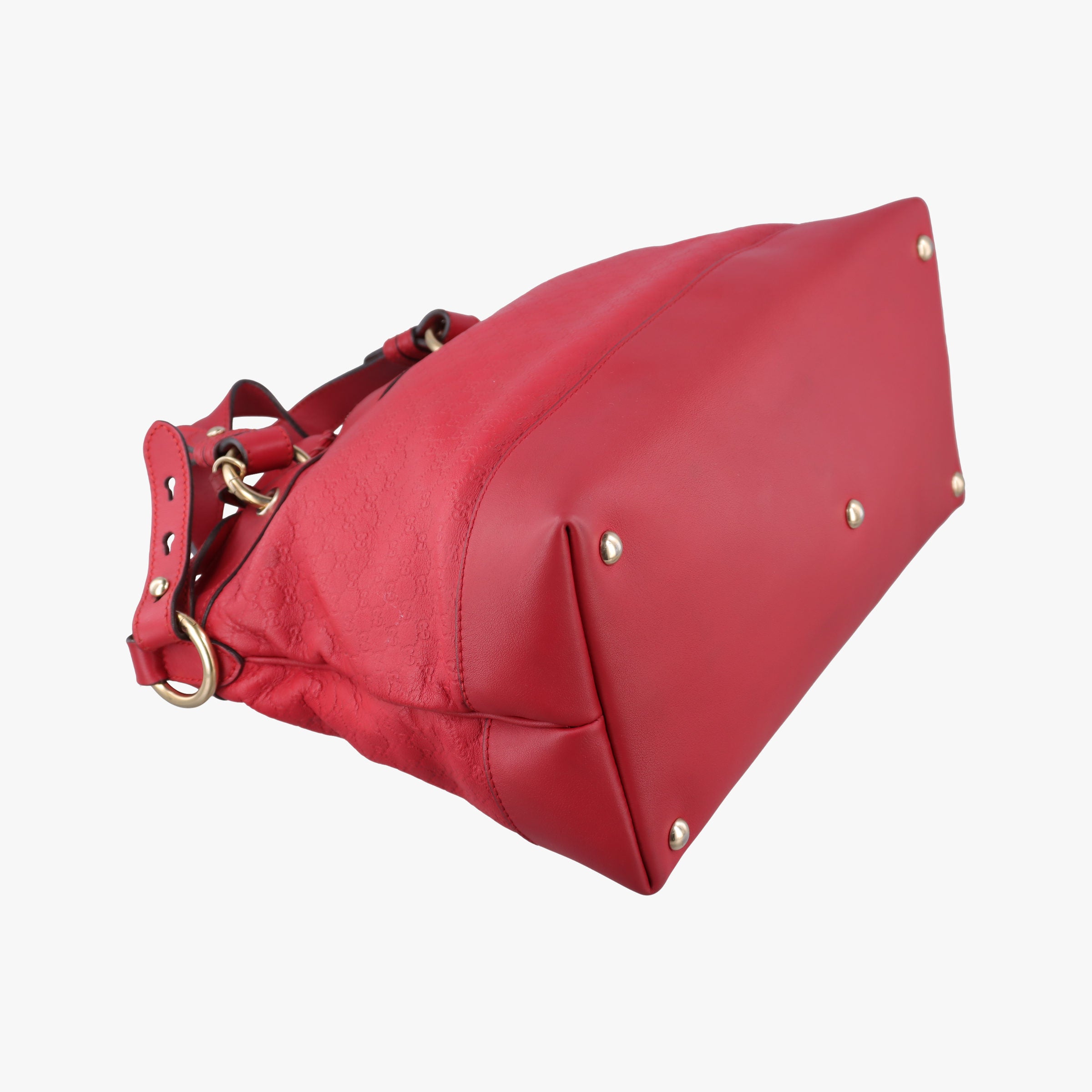Pre-owned Gucci Valentine heart charm Red Leather 309122 shoulderbag | stylenewstar