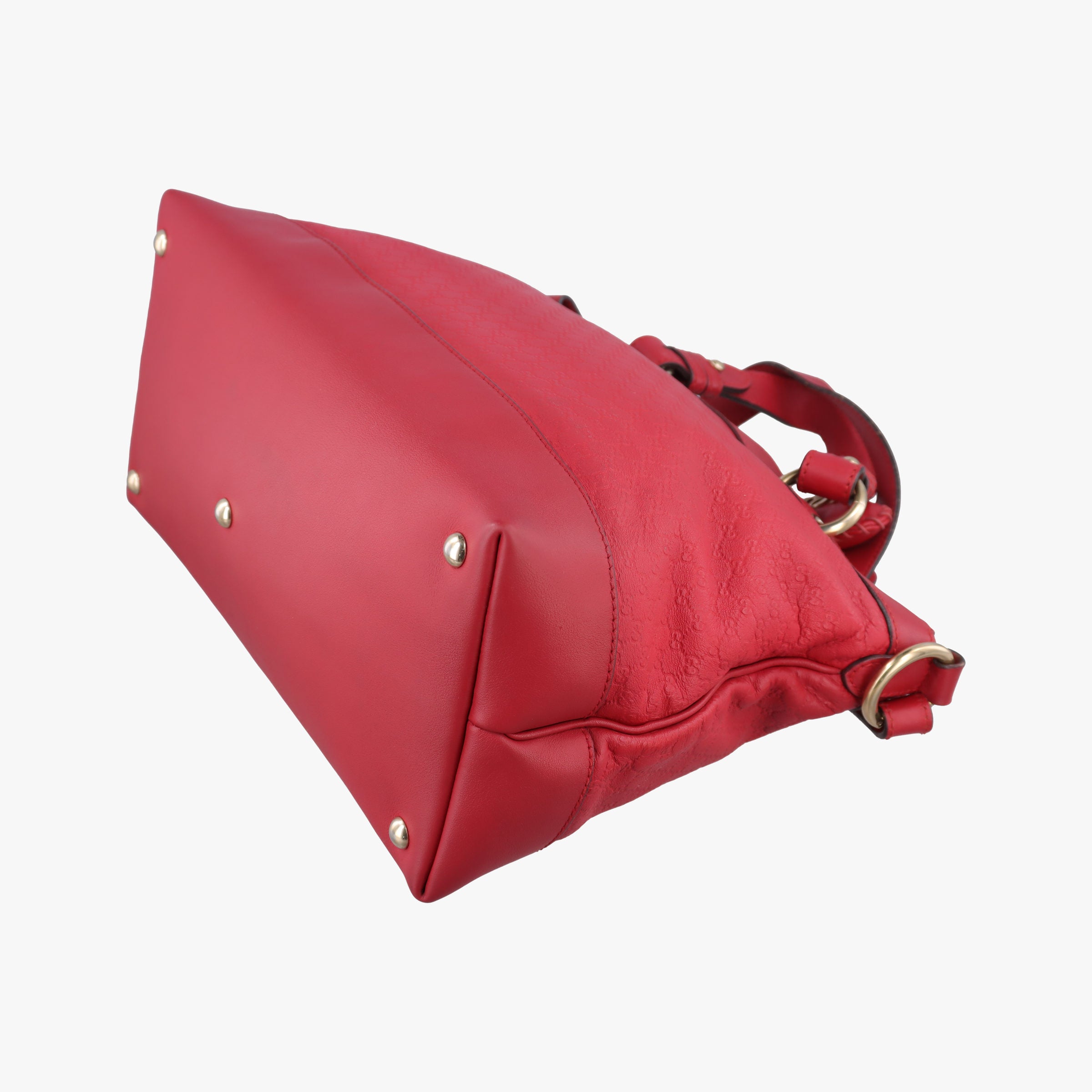 Pre-owned Gucci Valentine heart charm Red Leather 309122 shoulderbag | stylenewstar
