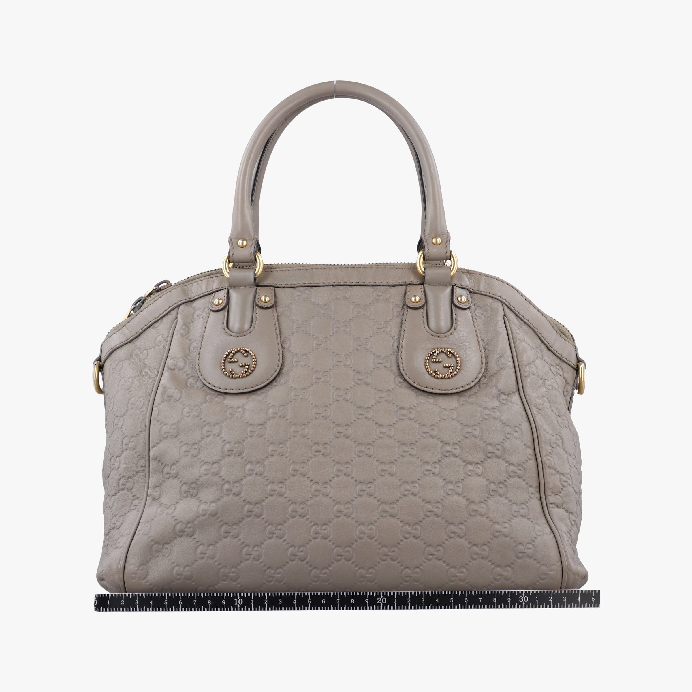 Pre-owned Gucci Scarlett Grey Leather 282299 shoulderbag | stylenewstar