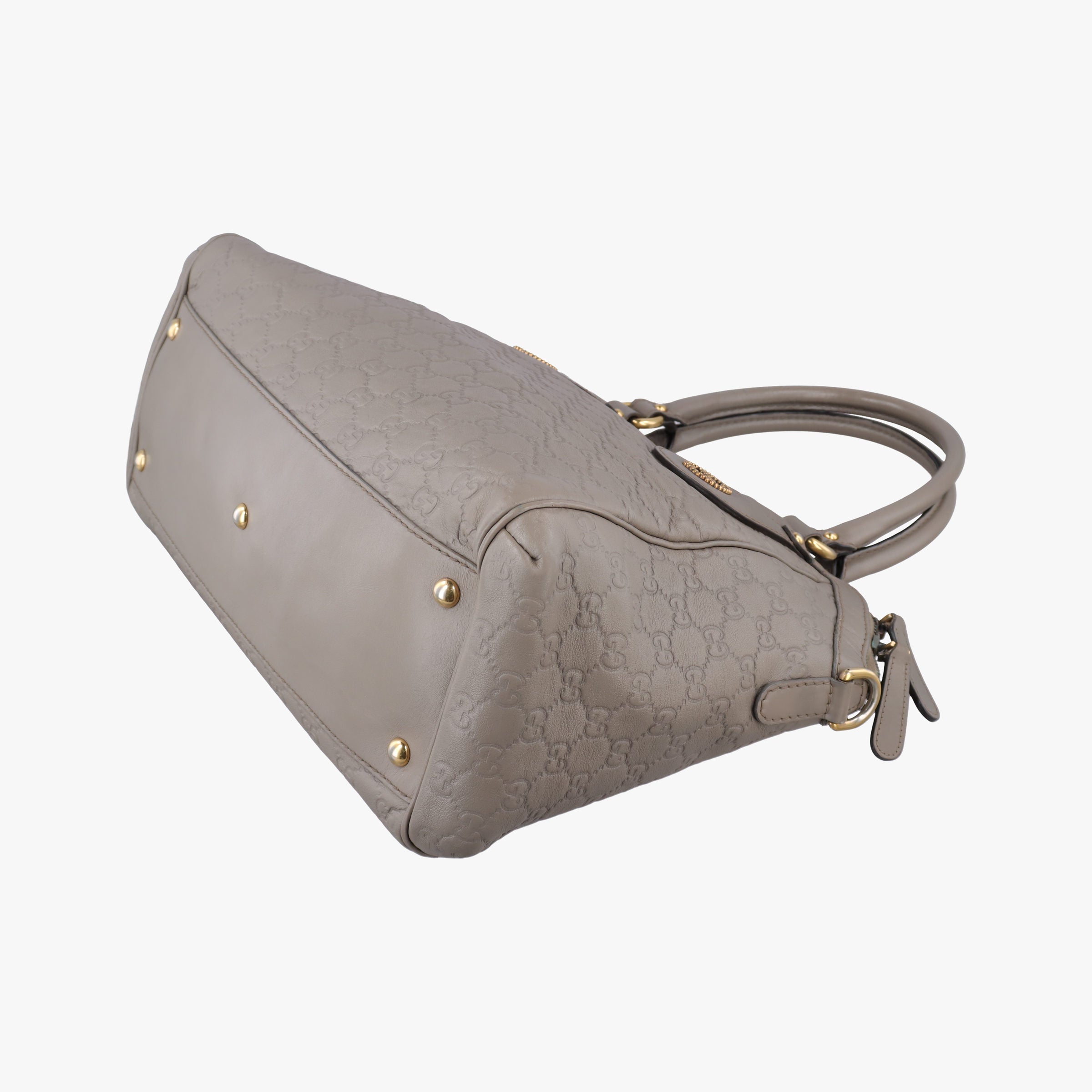 Pre-owned Gucci Scarlett Grey Leather 282299 shoulderbag | stylenewstar