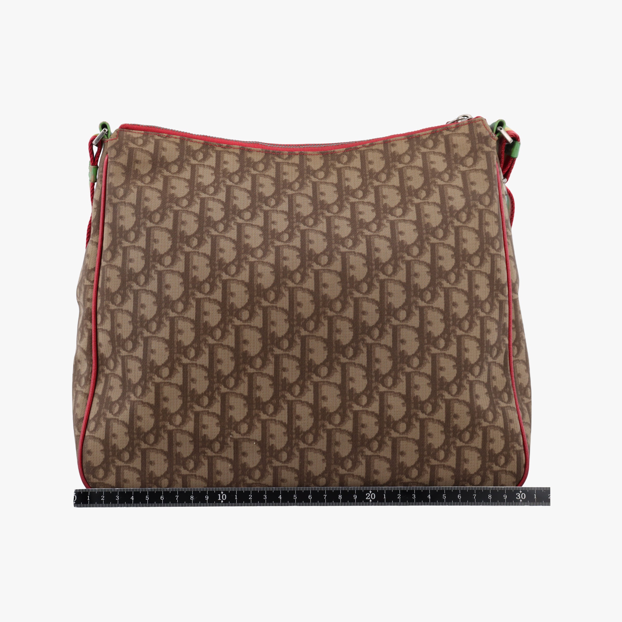Pre-owned Christian Dior Rasta Trotter Messenger beige×Multicolour PVC coated canvas x leather  shoulderbag | stylenewstar