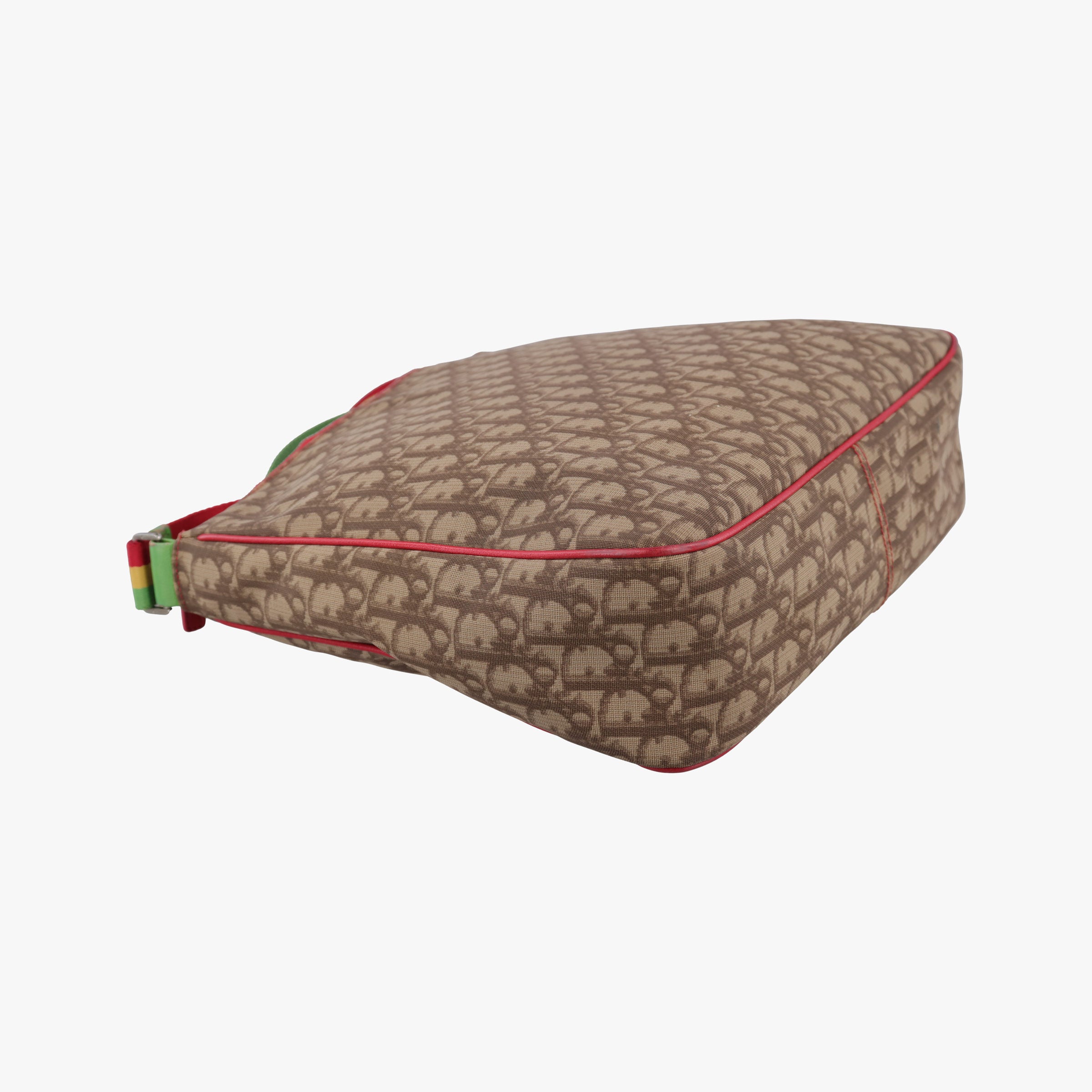 Pre-owned Christian Dior Rasta Trotter Messenger beige×Multicolour PVC coated canvas x leather  shoulderbag | stylenewstar