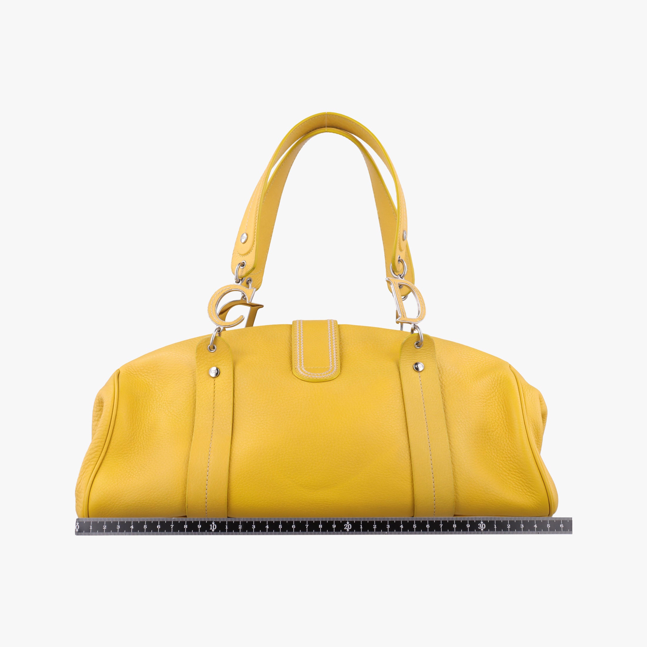 Pre-owned Christian Dior Detective Yellow Leather  handbag | stylenewstar