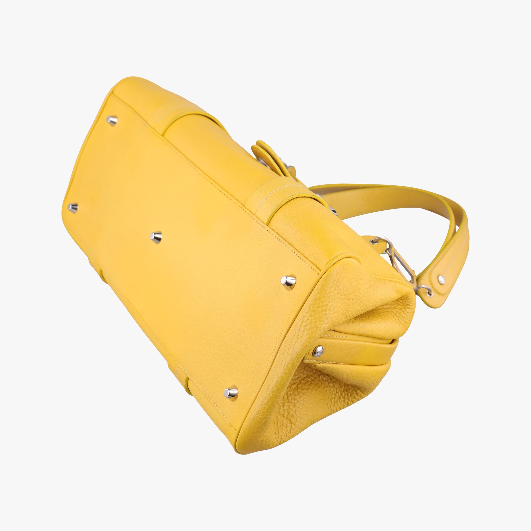 Pre-owned Christian Dior Detective Yellow Leather  handbag | stylenewstar