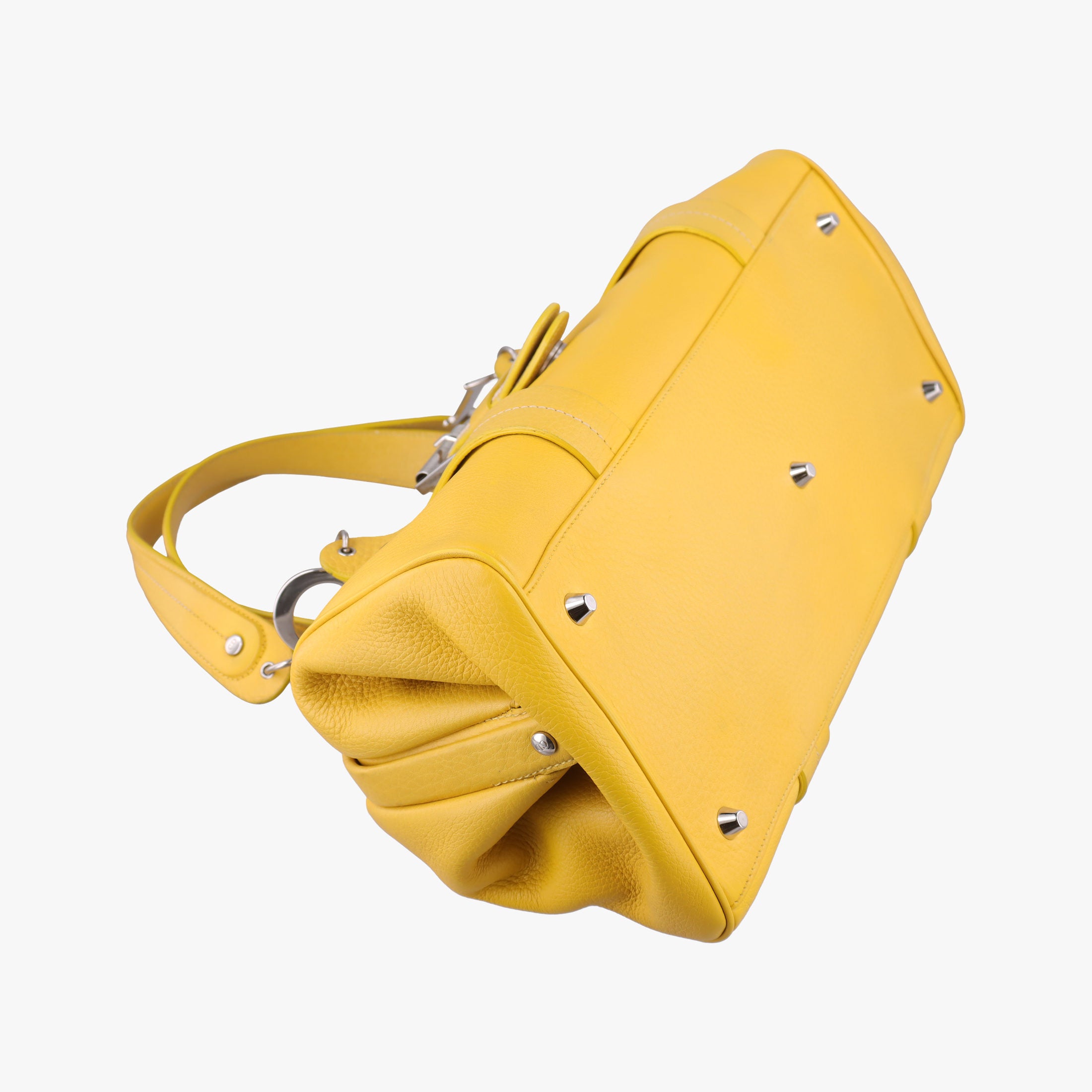 Pre-owned Christian Dior Detective Yellow Leather  handbag | stylenewstar