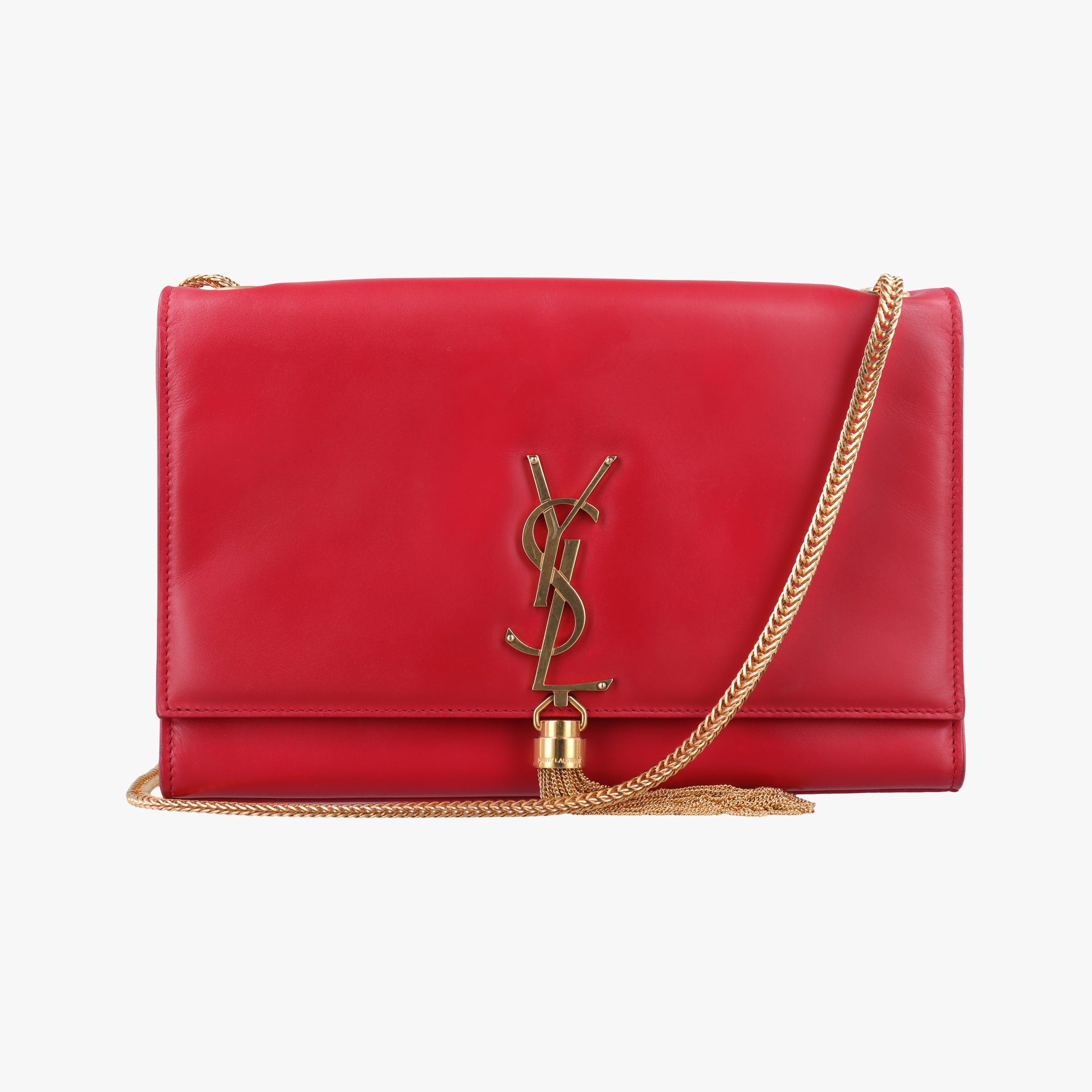 Vintage Yves Saint Laurent KATE Red Leather 326078 shoulderbag | stylenewstar