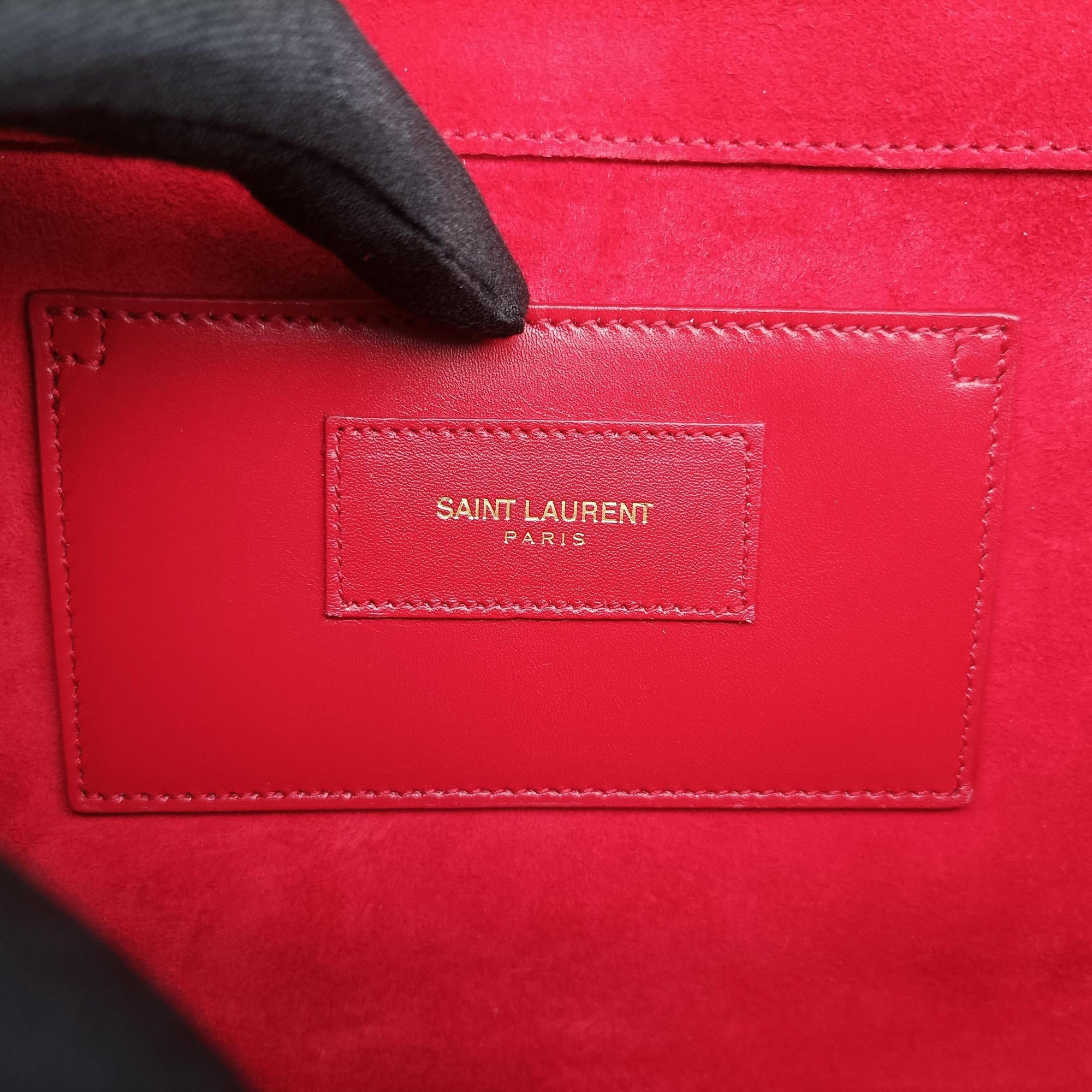Vintage Yves Saint Laurent KATE Red Leather 326078 shoulderbag | stylenewstar