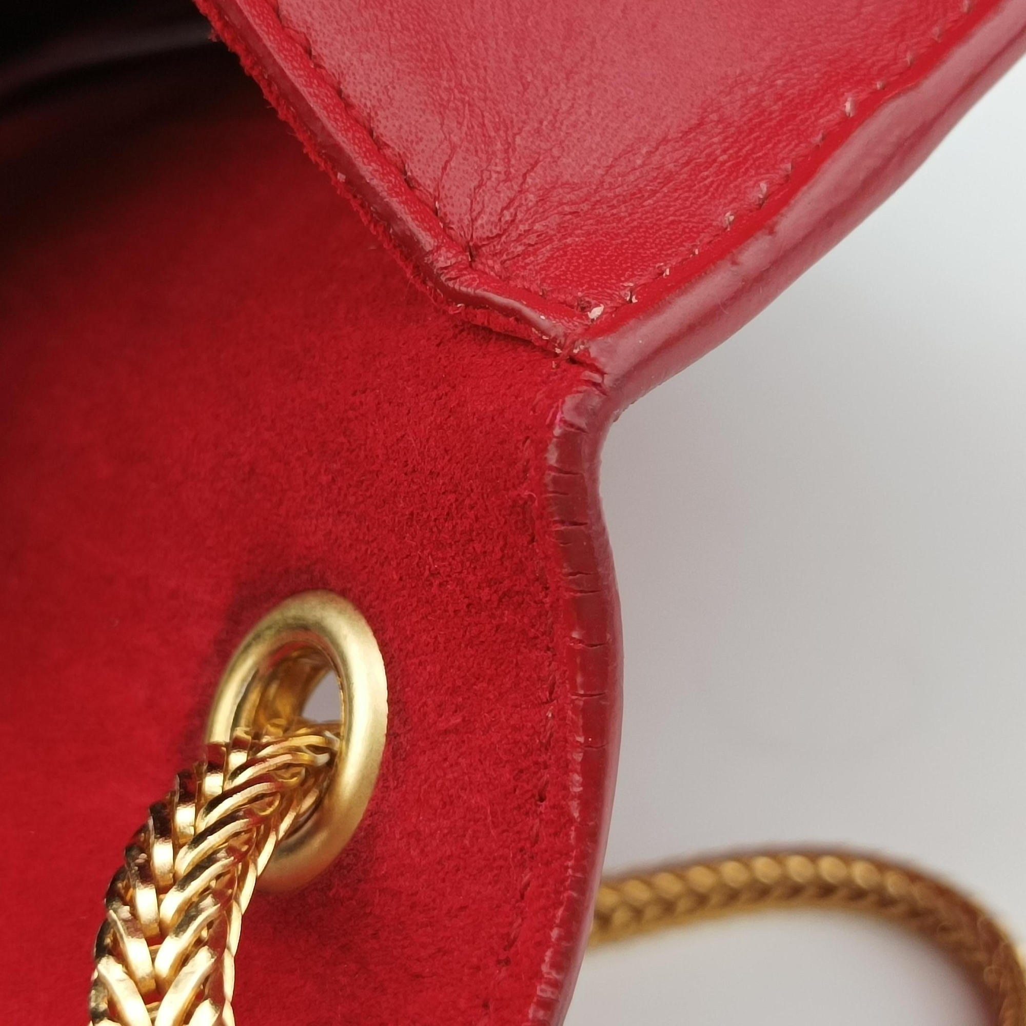 Vintage Yves Saint Laurent KATE Red Leather 326078 shoulderbag | stylenewstar