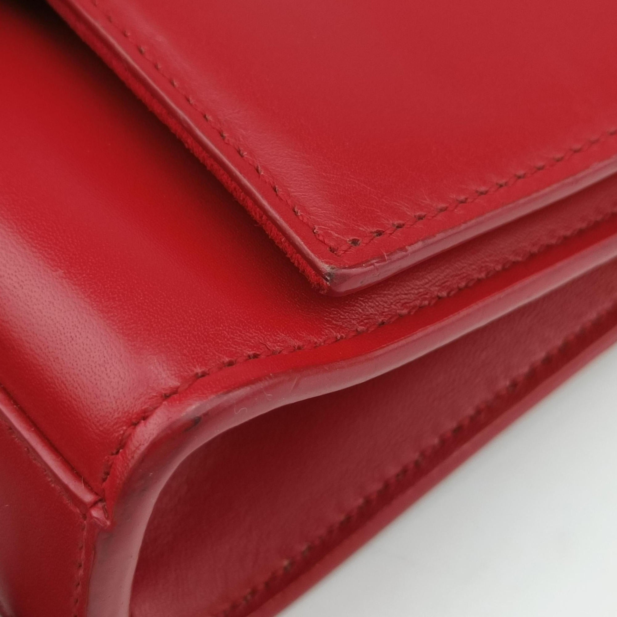 Vintage Yves Saint Laurent KATE Red Leather 326078 shoulderbag | stylenewstar