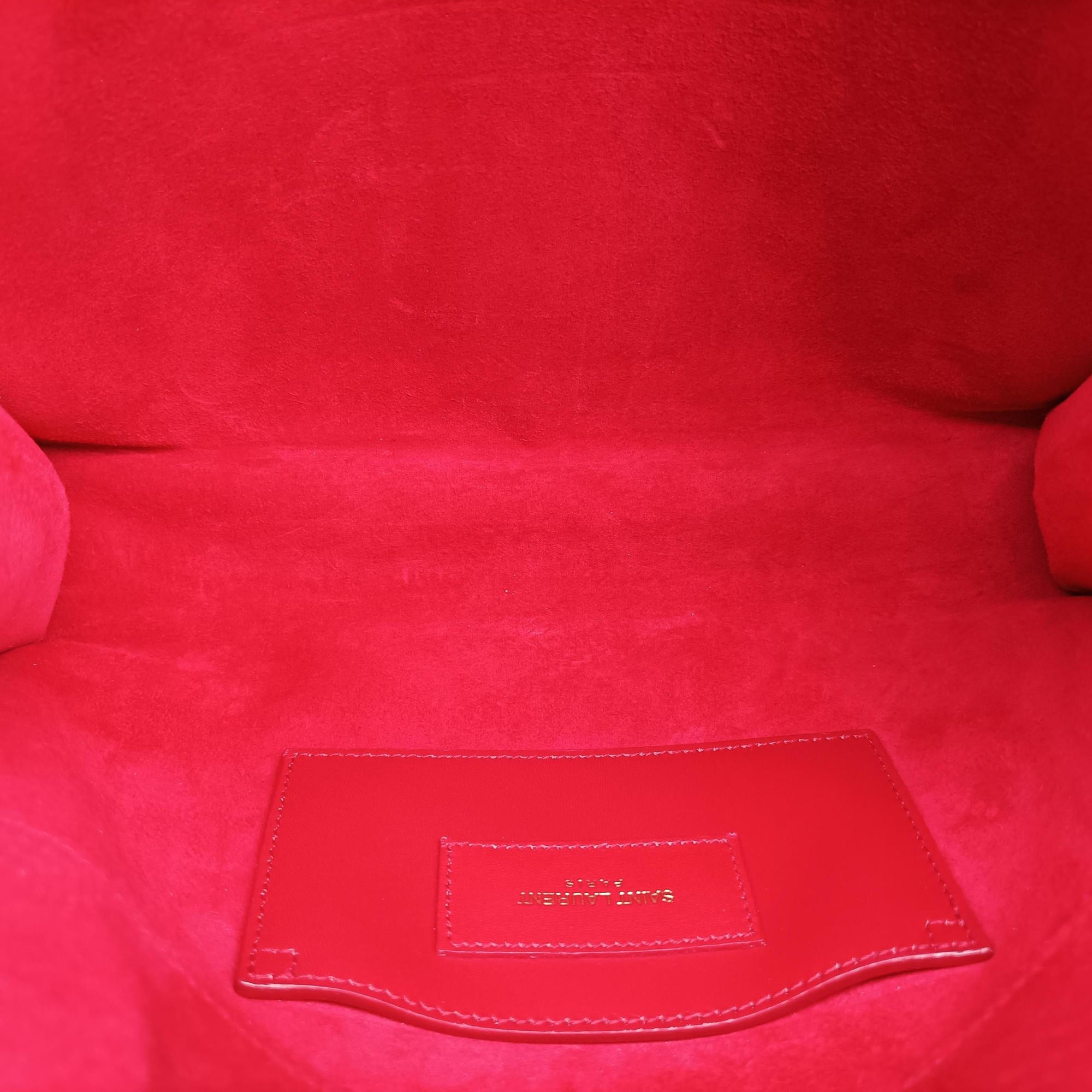 Vintage Yves Saint Laurent KATE Red Leather 326078 shoulderbag | stylenewstar