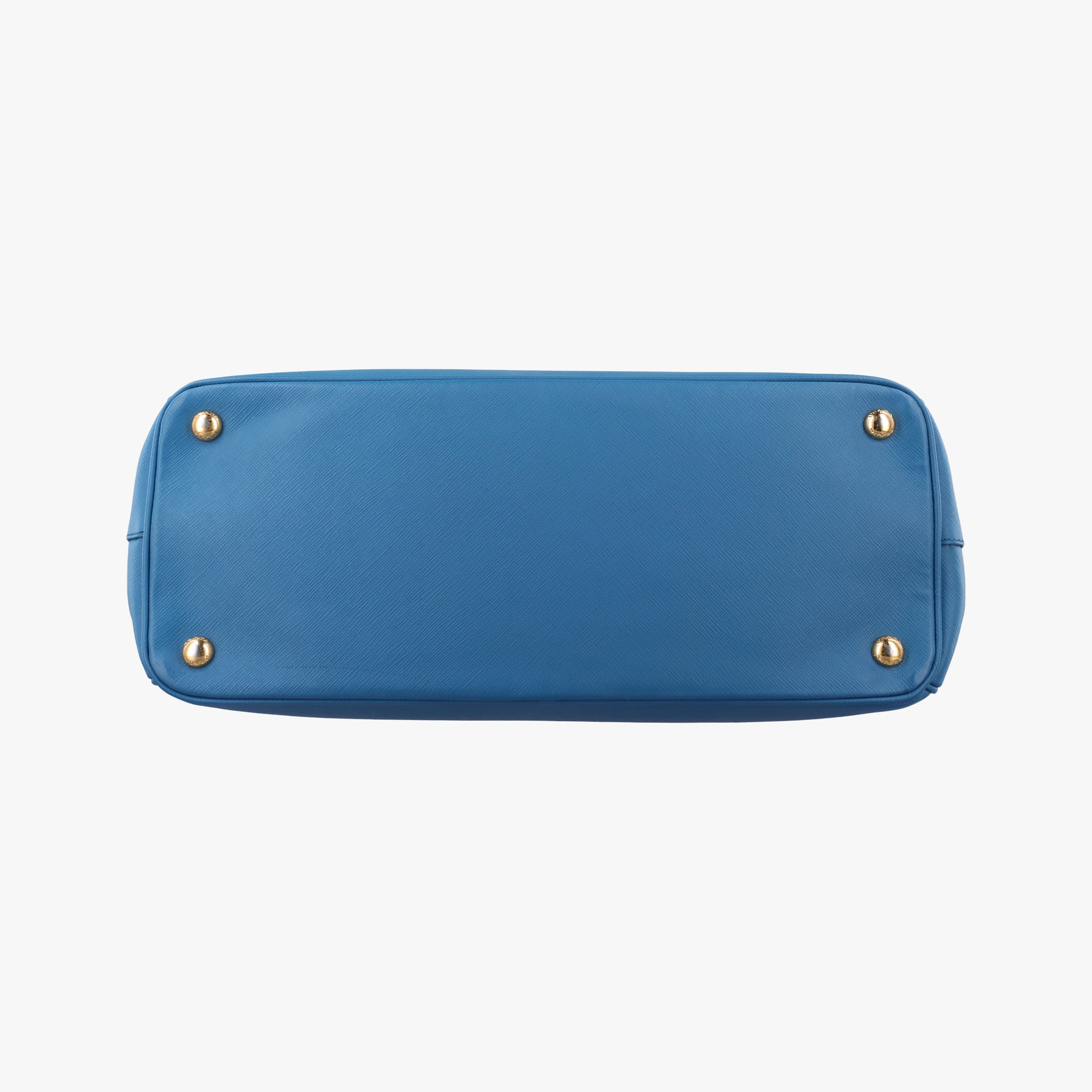 Pre-owned Prada Promenade Blue SAFFIANO Leather BN2538 handbag | stylenewstar