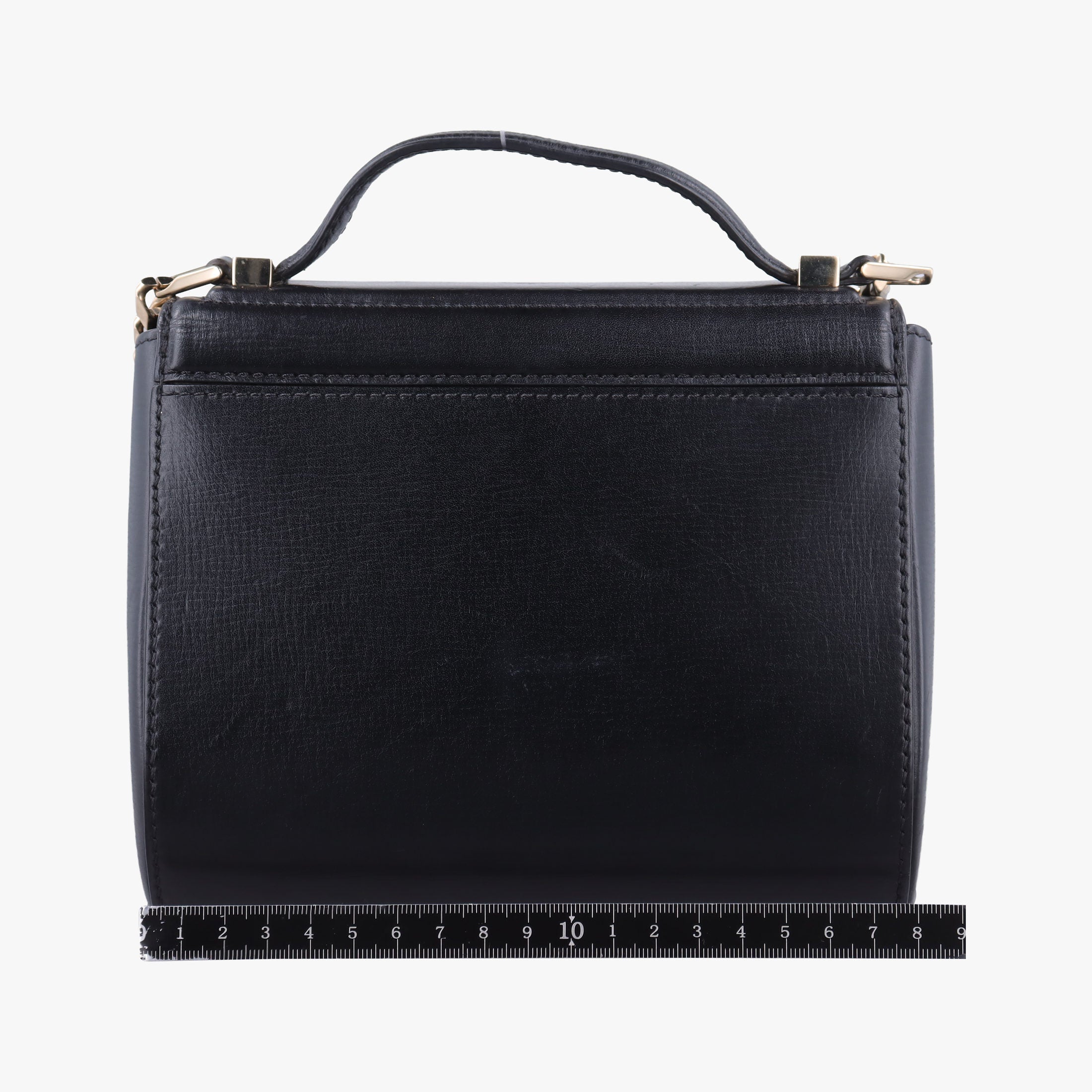 Pre-owned Givenchy Pandora Box Black Leather  shoulderbag | stylenewstar
