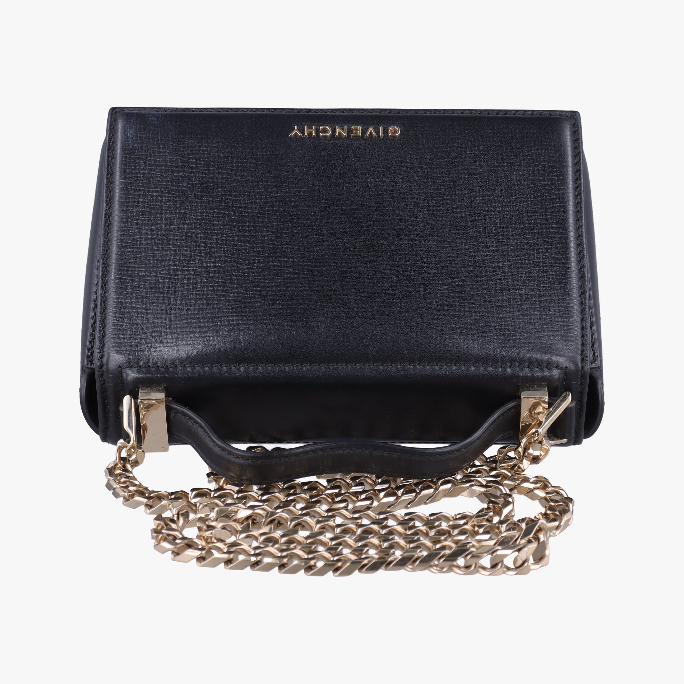 Pre-owned Givenchy Pandora Box Black Leather  shoulderbag | stylenewstar